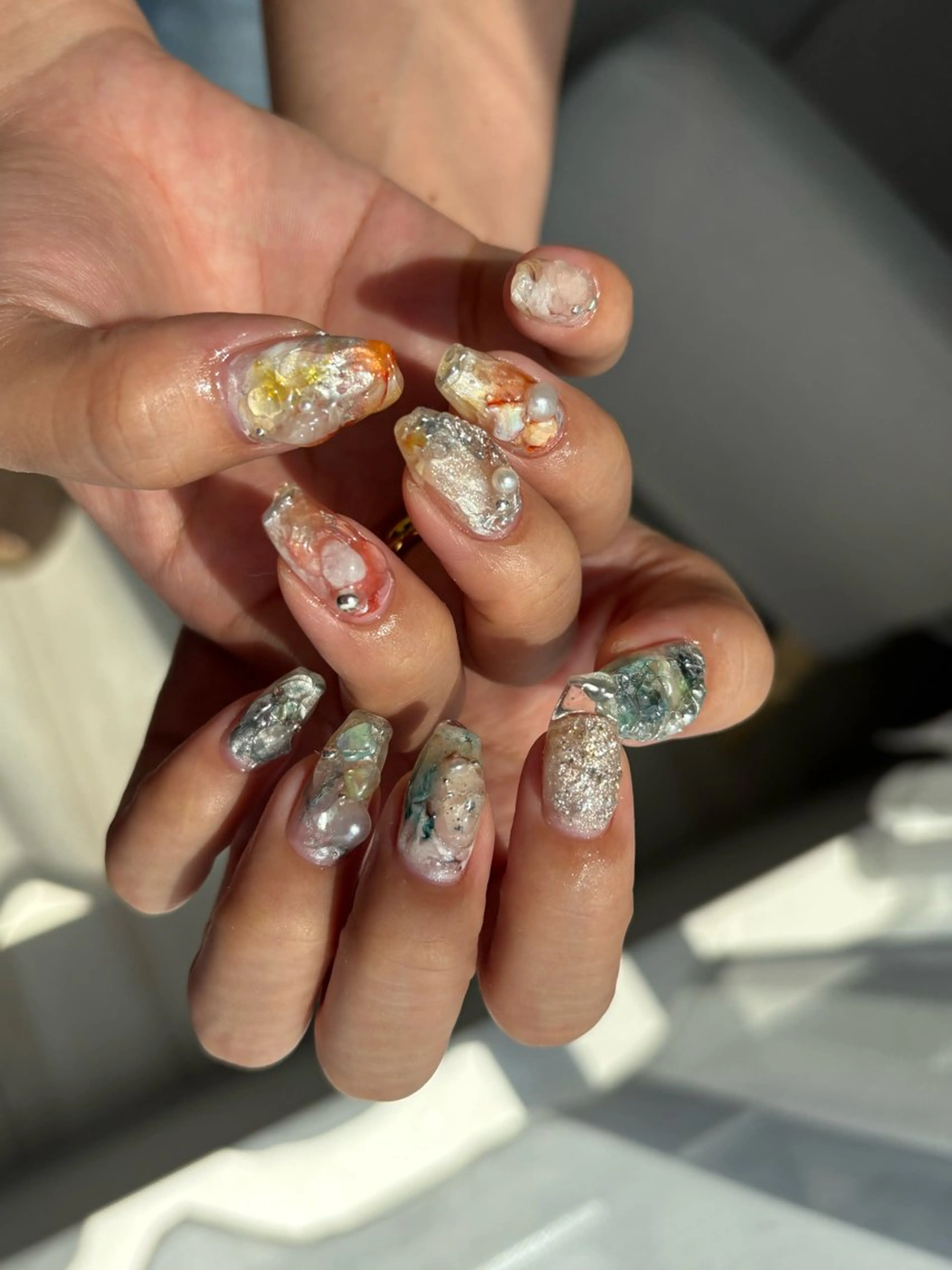 🧡《オフあり》ジェル10本アート🧡(フットもこちらをお選びください)の写真