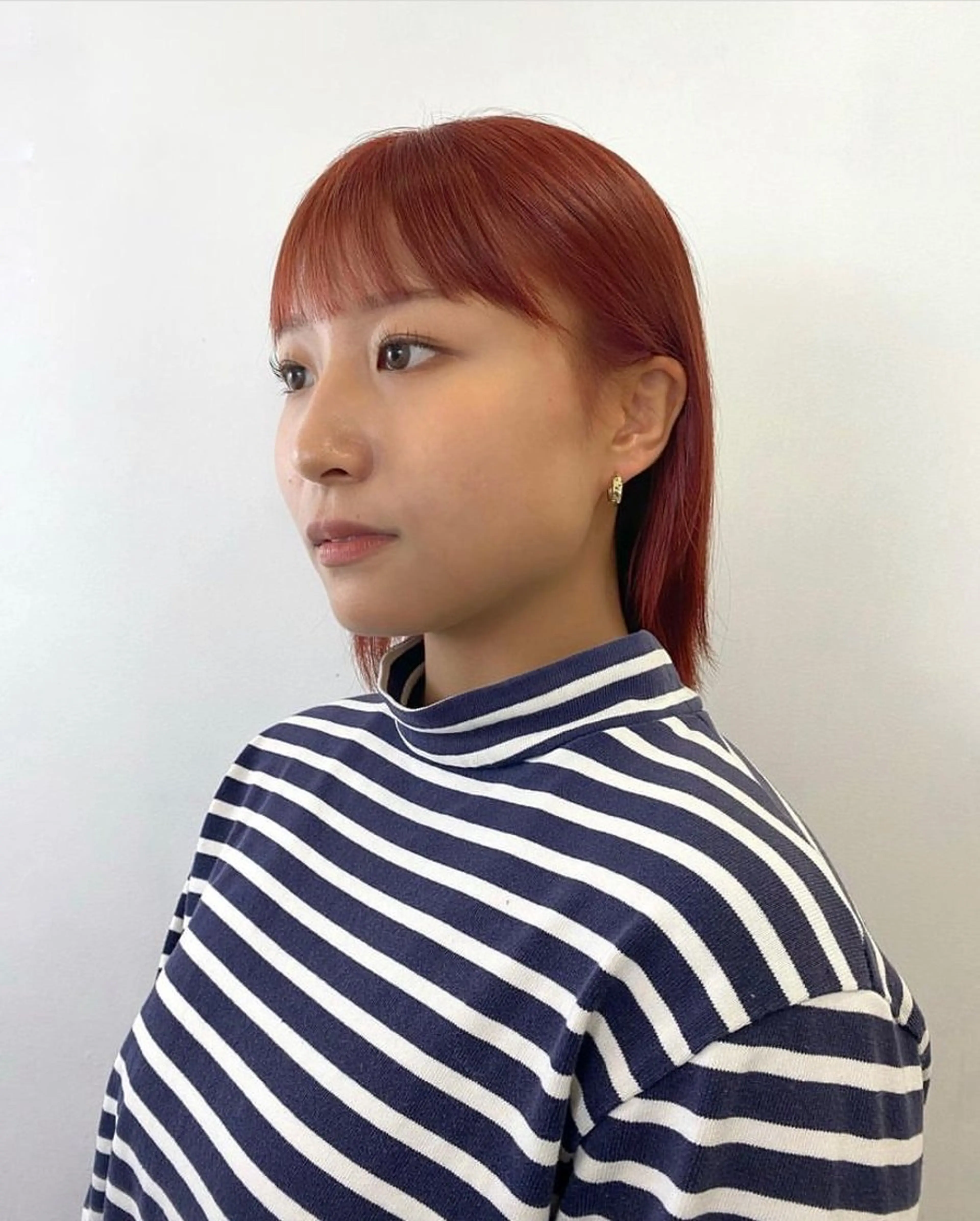 ミディアム カラー ヘアカラー 栗崎 菜弥のヘアスタイル