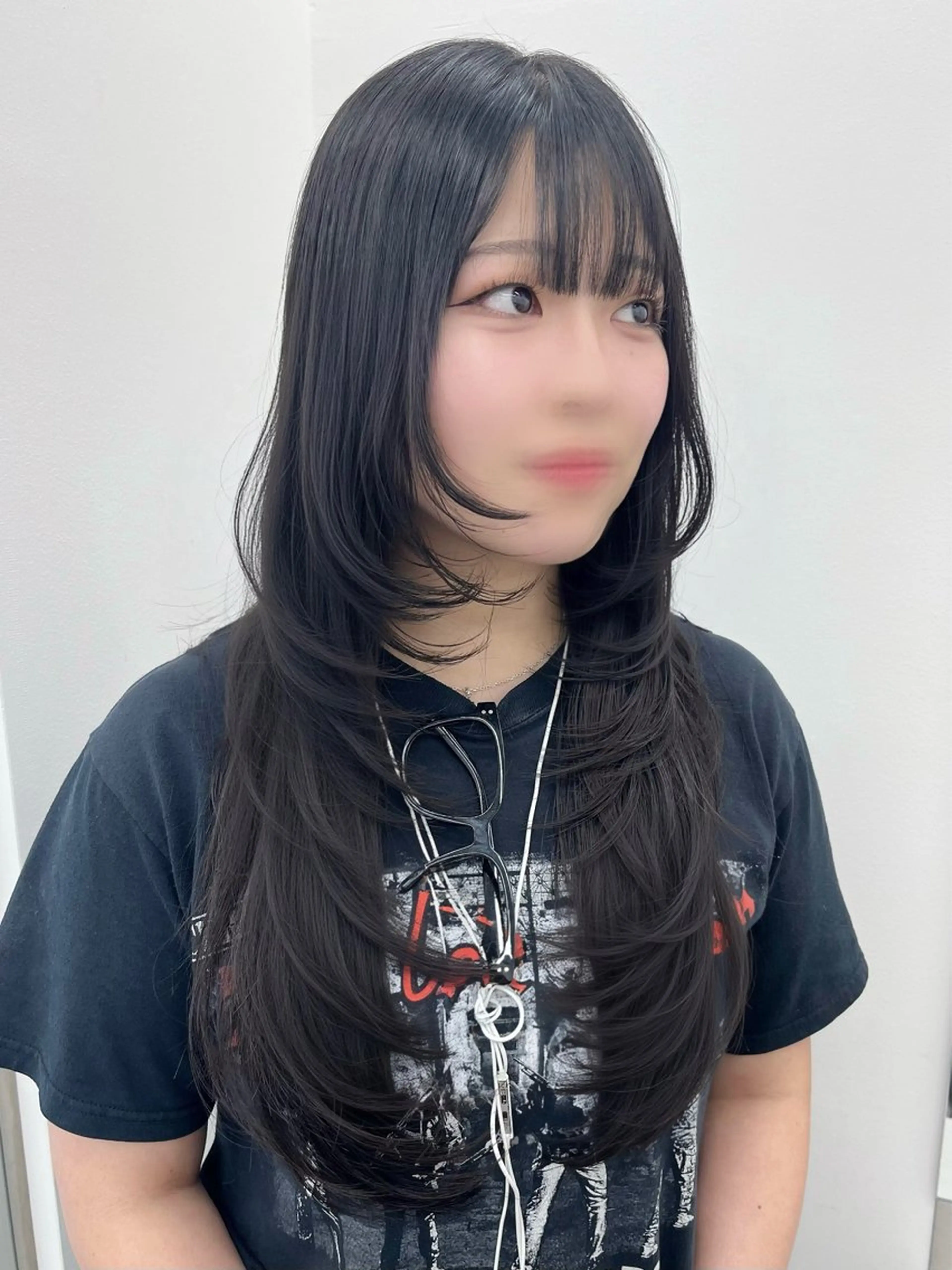 ロング カット 韓国レイヤーカット/ chikaのヘアスタイル