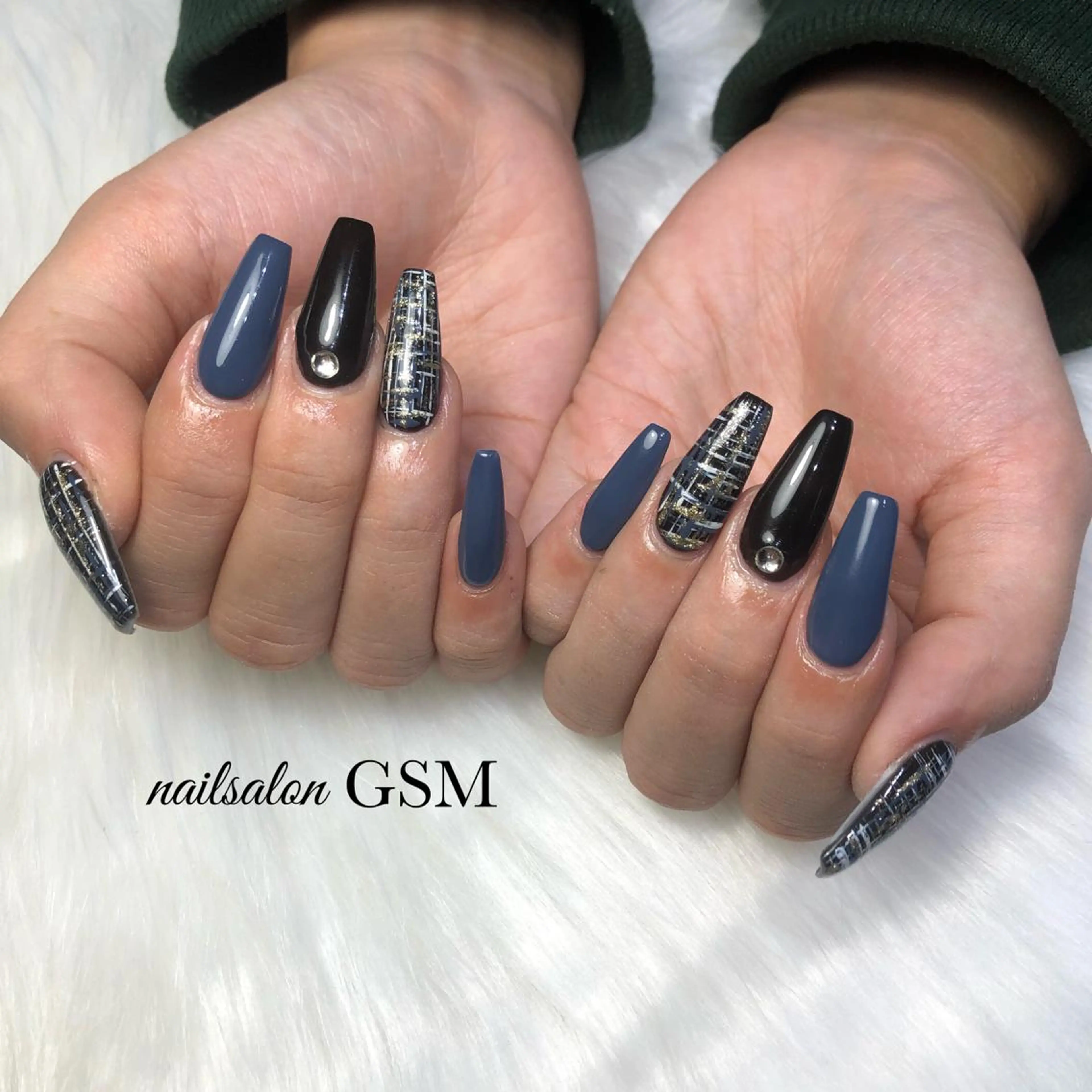 ネイル スカルプネイル ハンドネイル nail salon GSMのネイルデザイン