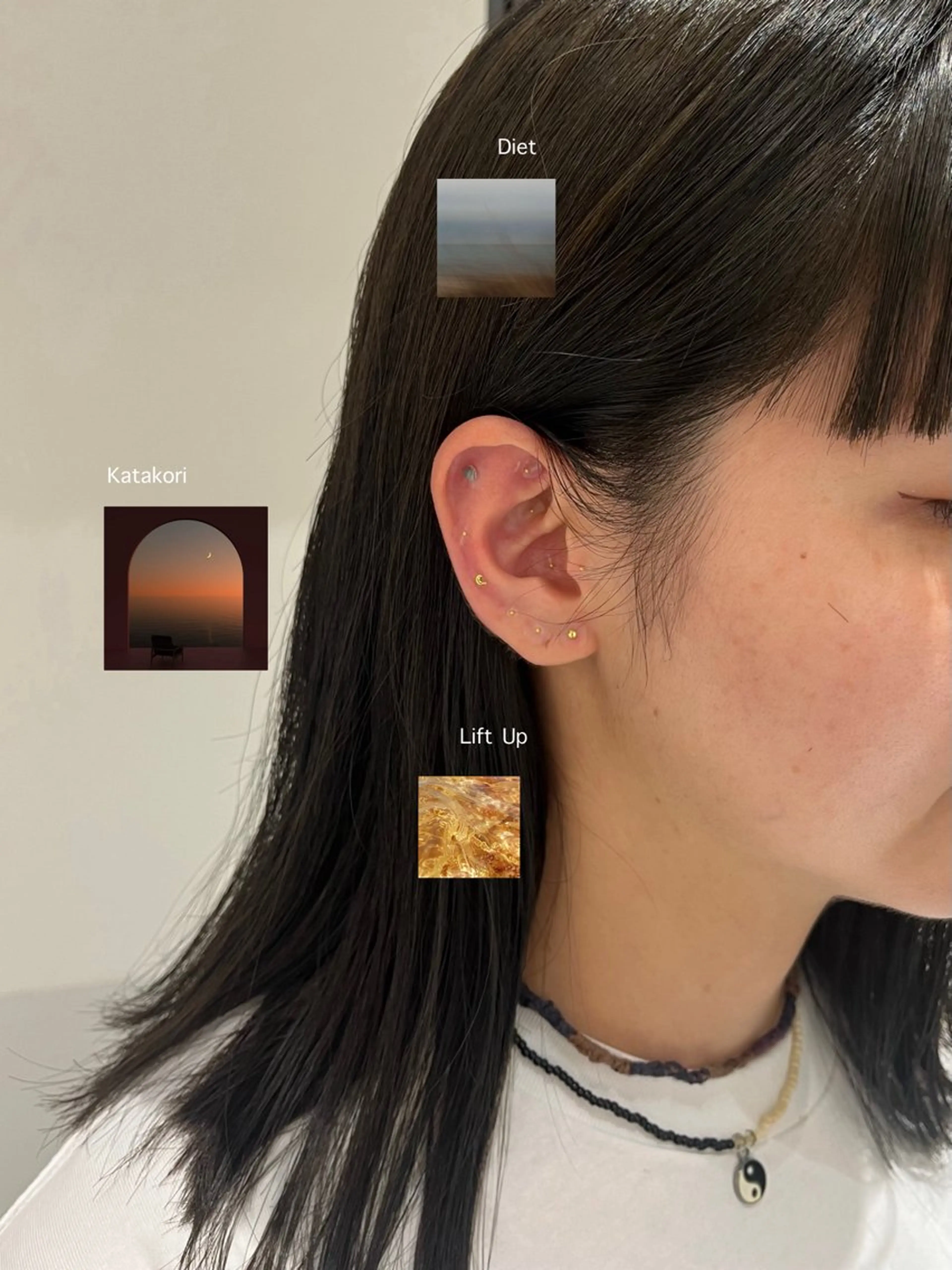 💎耳ツボジュエリー付き💎（カット/カラー/ダブルカラー/デザイン/パーマ etc..）施術は選べます◎の写真