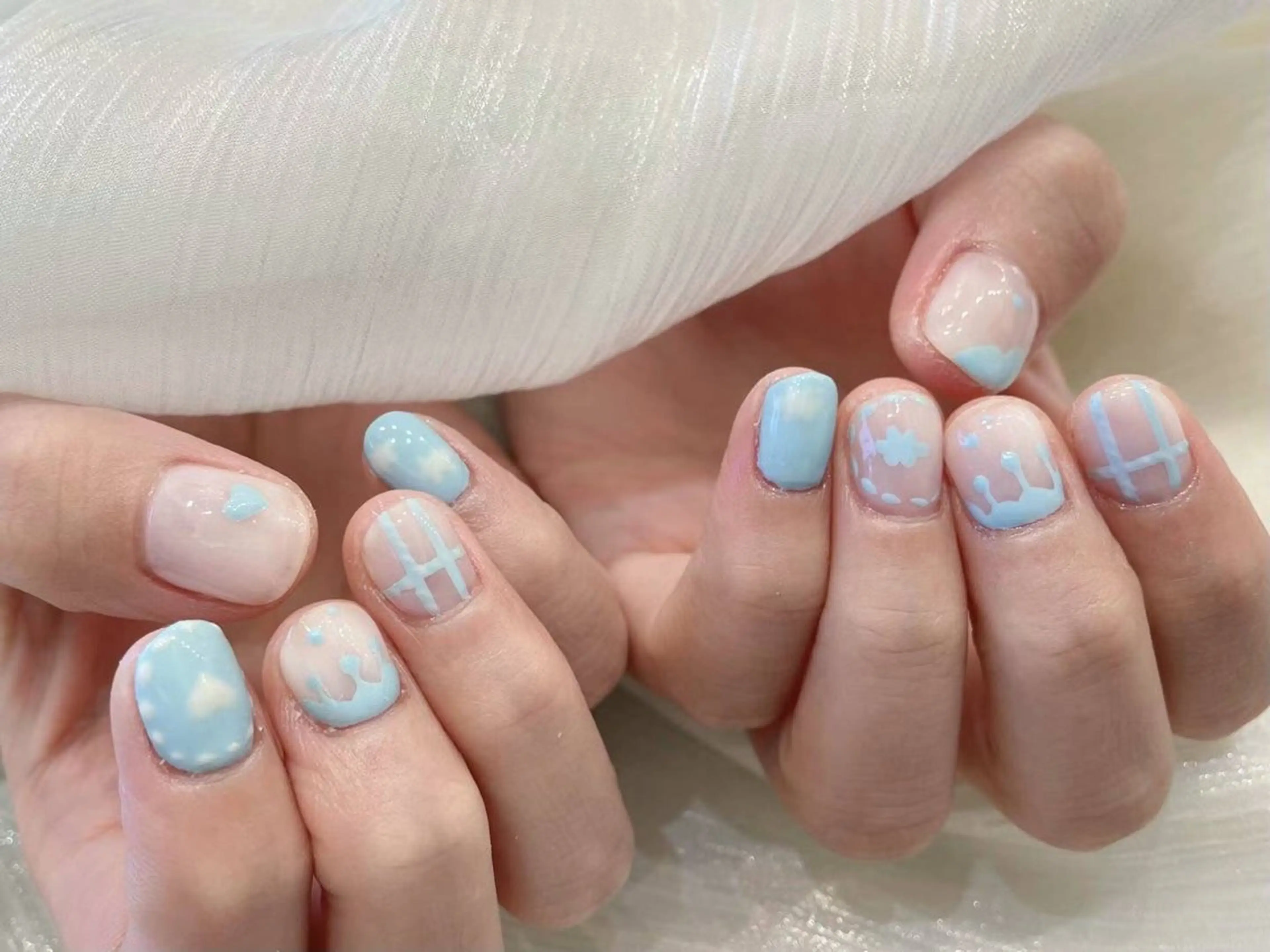 ネイル アートネイル フラワーネイル フットネイル ジェルネイル ハート babarla Nailのネイルデザイン