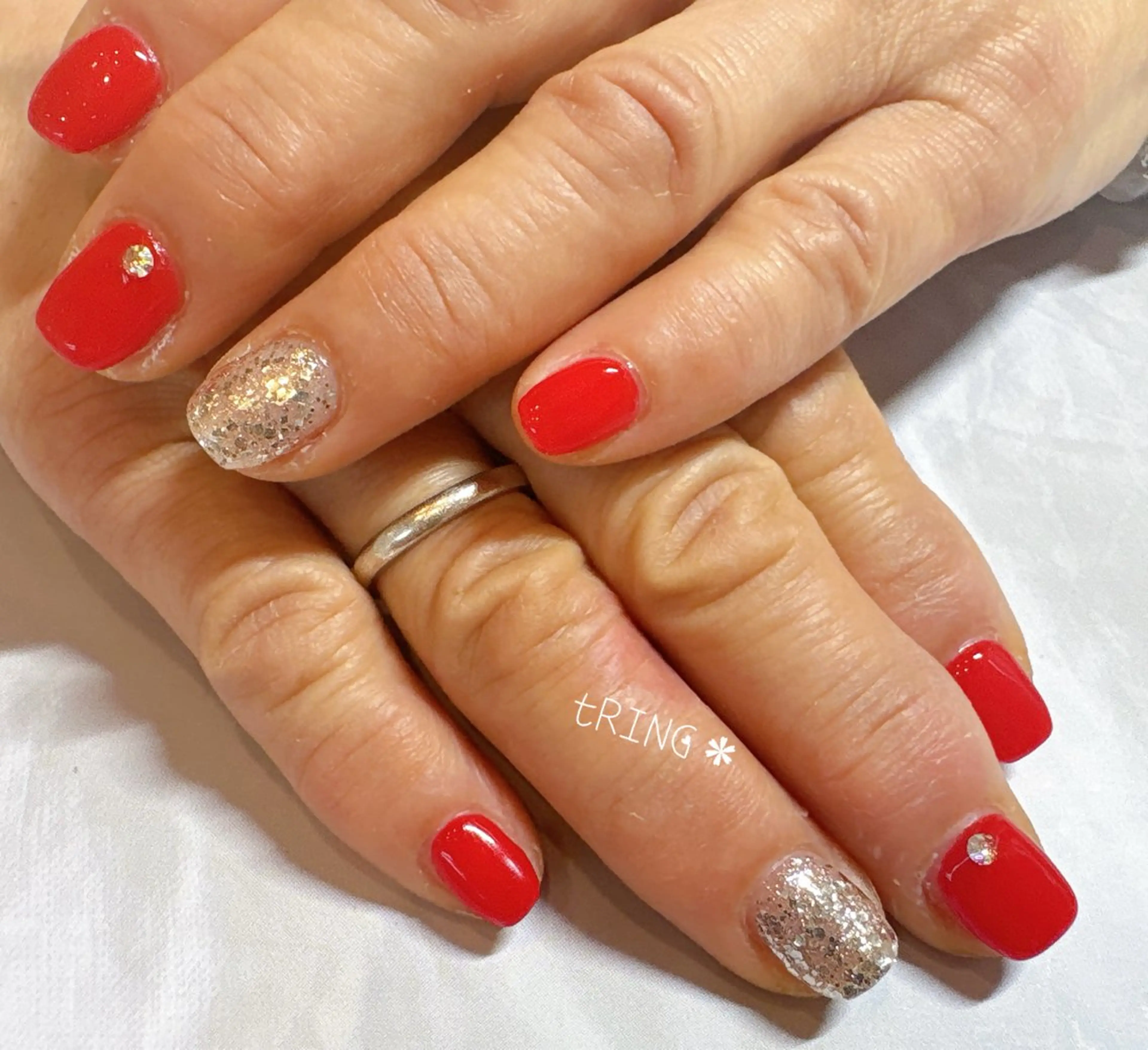 ネイル ハンドネイル tRING＊ しいの木台のネイルデザイン