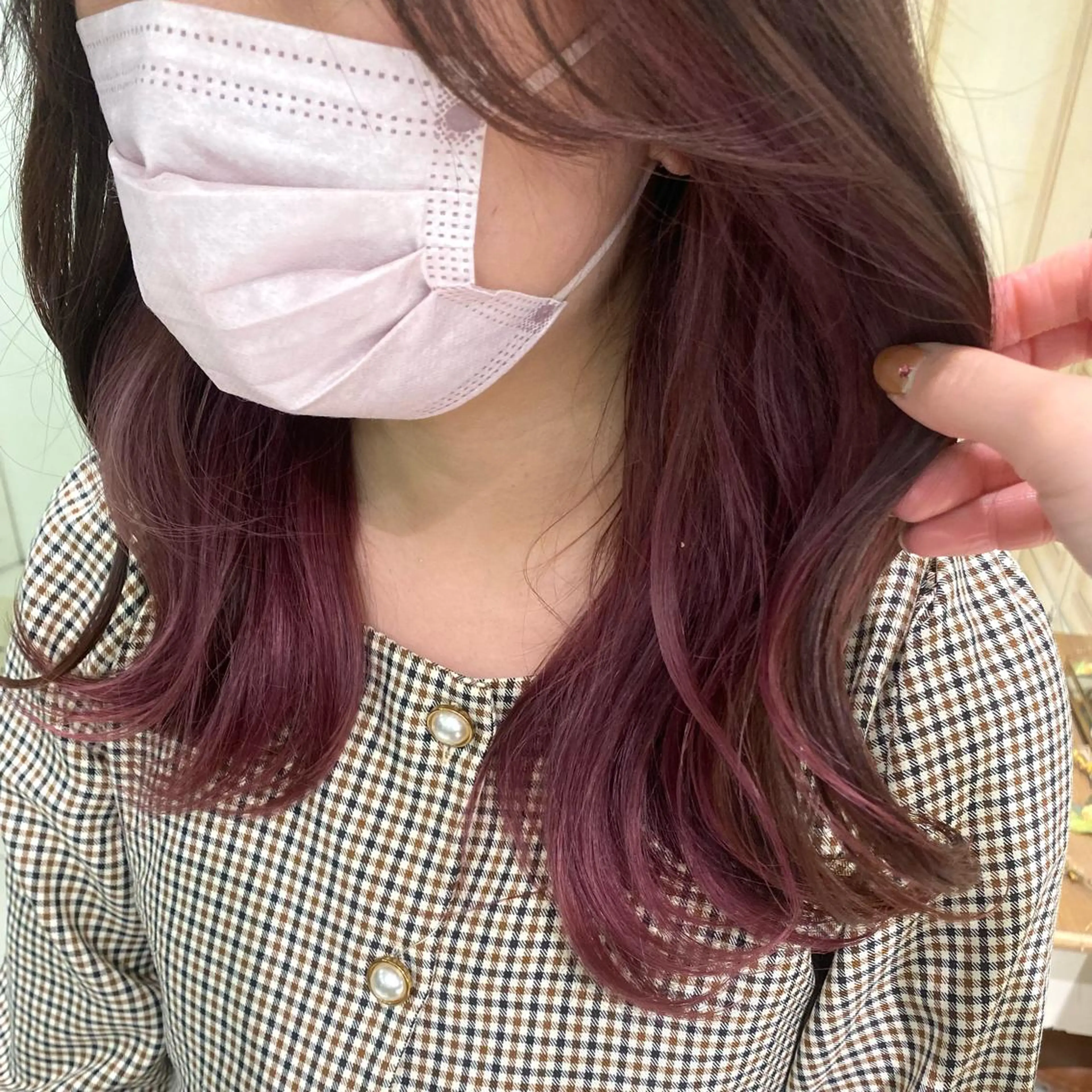 ロング カラー ヘアアレンジ 透明感カラー 古山 結季🌙🖤のヘアスタイル