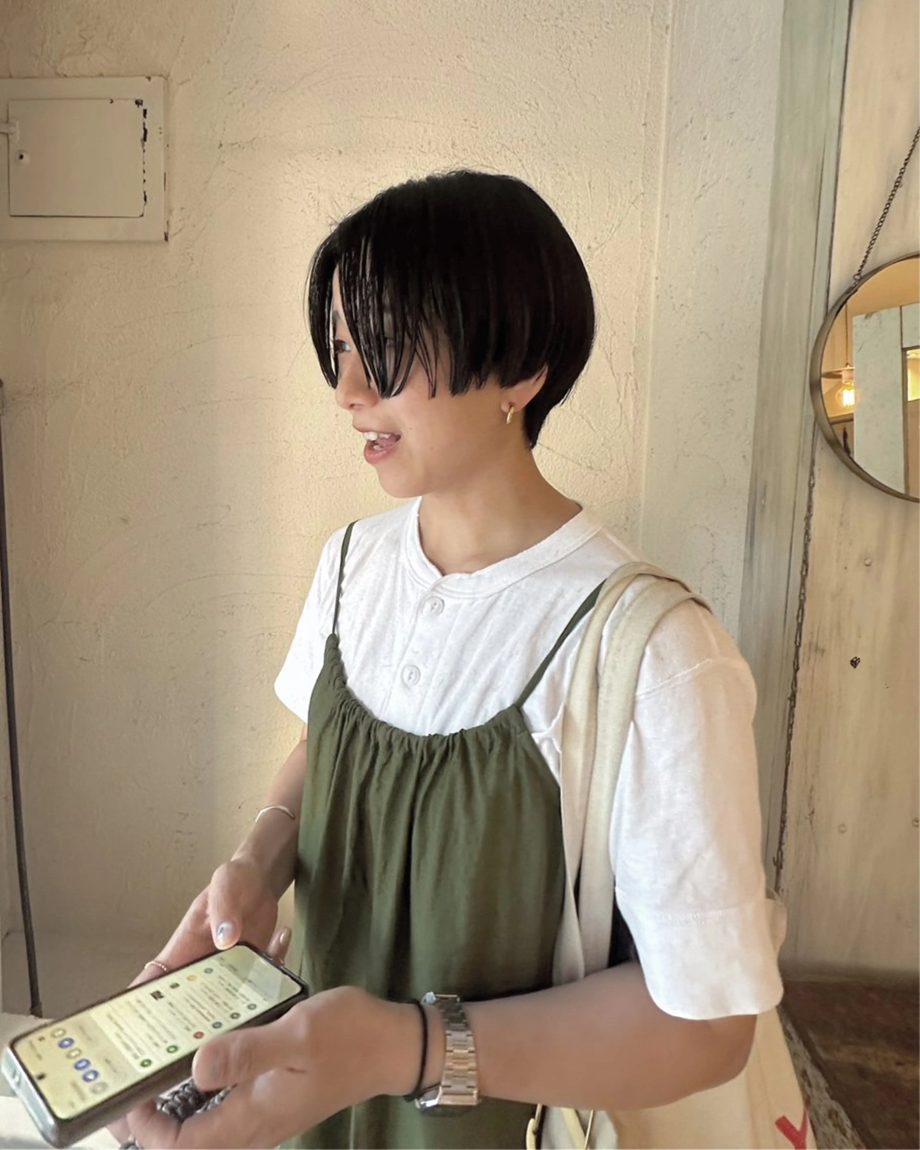 ショート ハンサムショート ショートヘア カット ヘアカラー トリートメント Musiiik hairのヘアスタイル