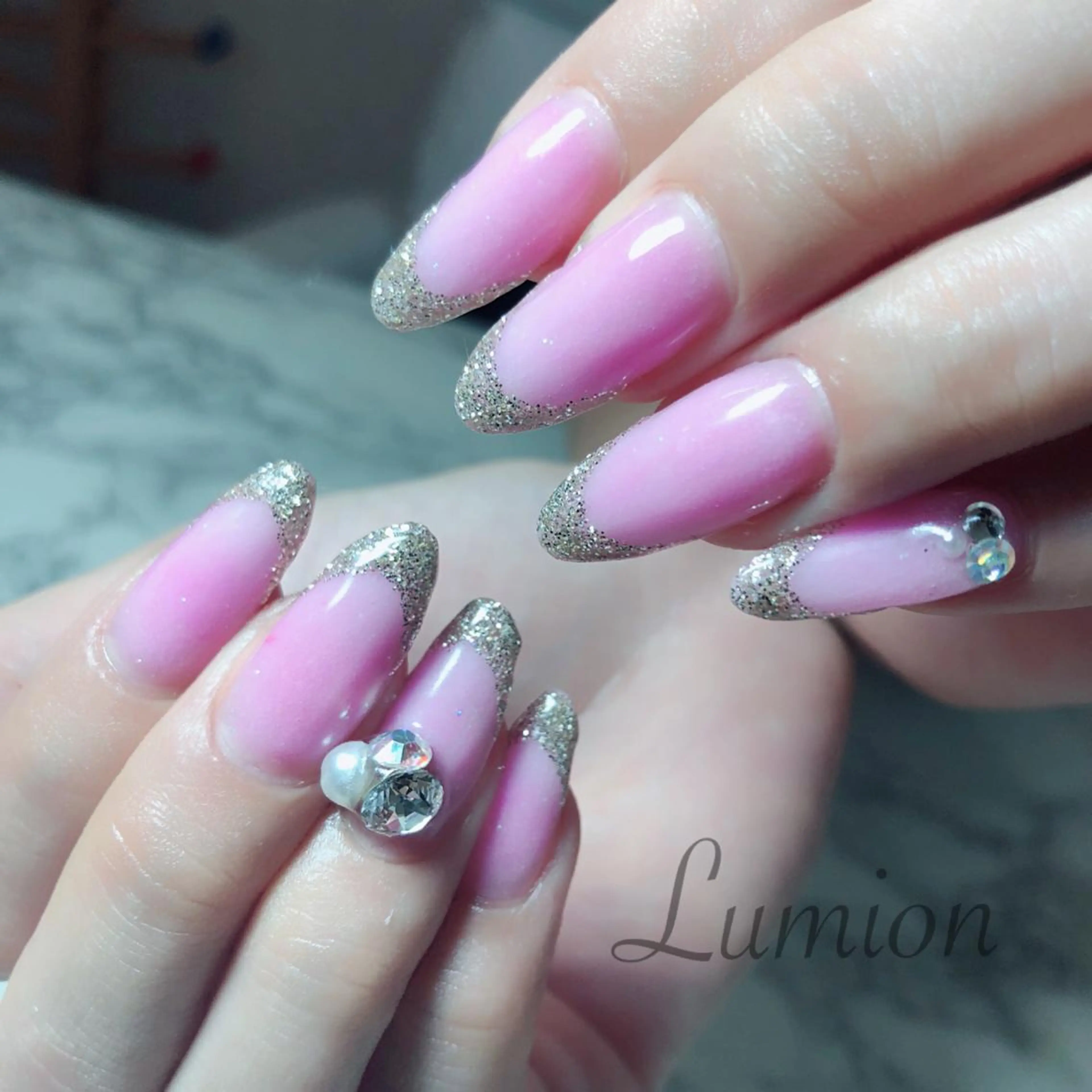 ネイル フレンチネイル スカルプネイル nailroom Lumionのネイルデザイン