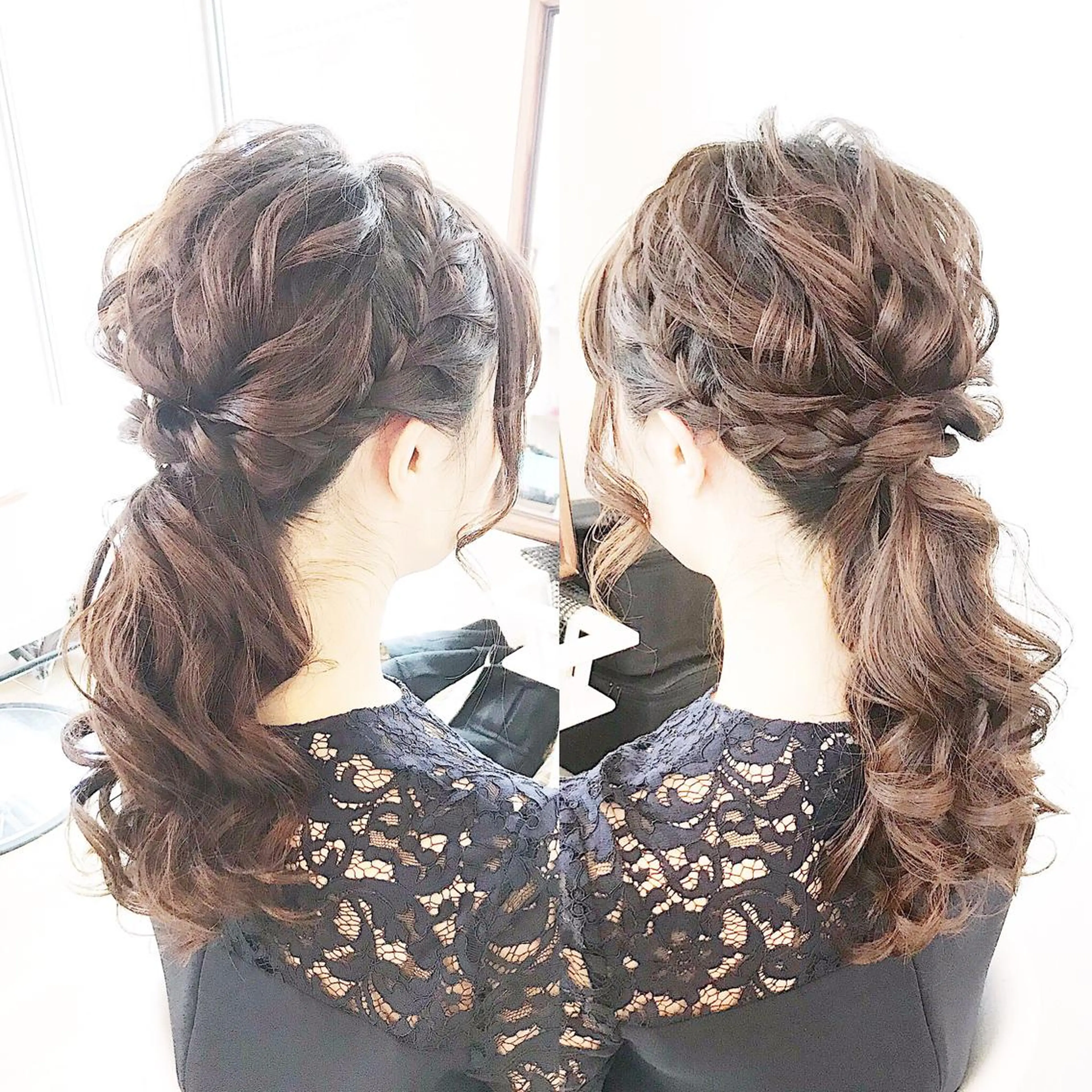 セミロング ヘアアレンジ キッズ 早朝✨ヘアセット 着付け/清水玲歌のヘアスタイル