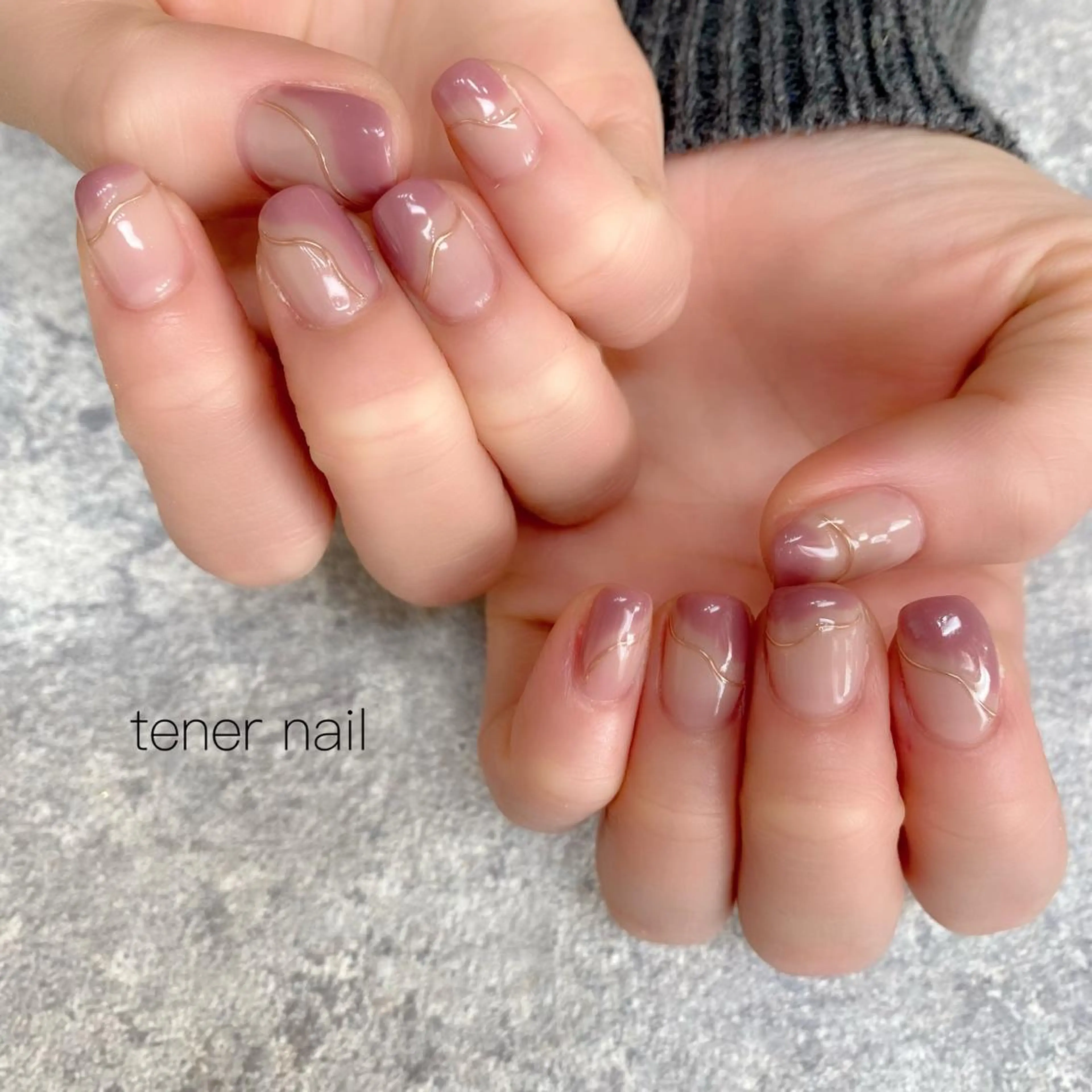 ネイル フレンチネイル ニュアンスネイル テネルネイル tener nailのネイルデザイン