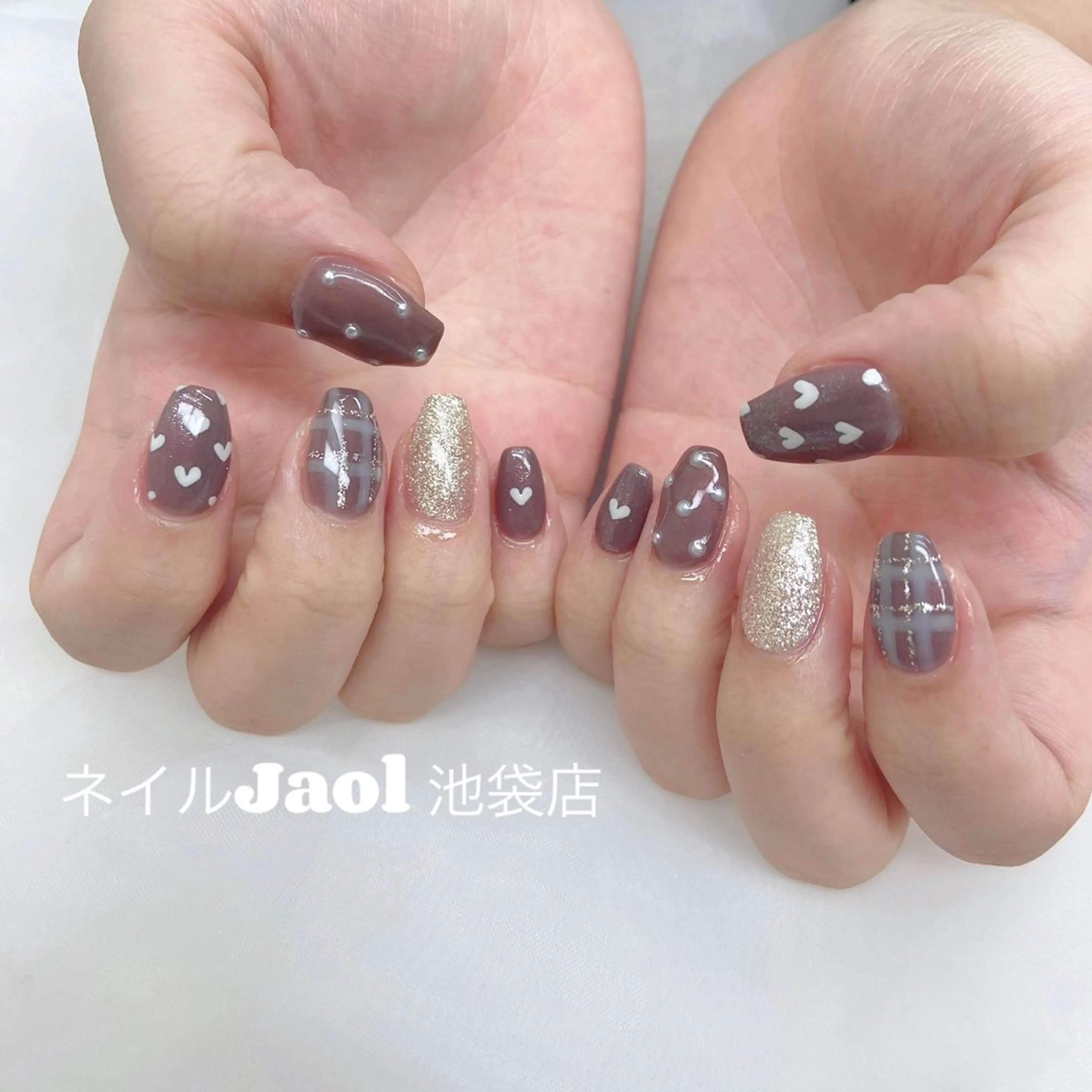 ミディアム ハンドネイル ネイルJaol 池袋のネイルデザイン