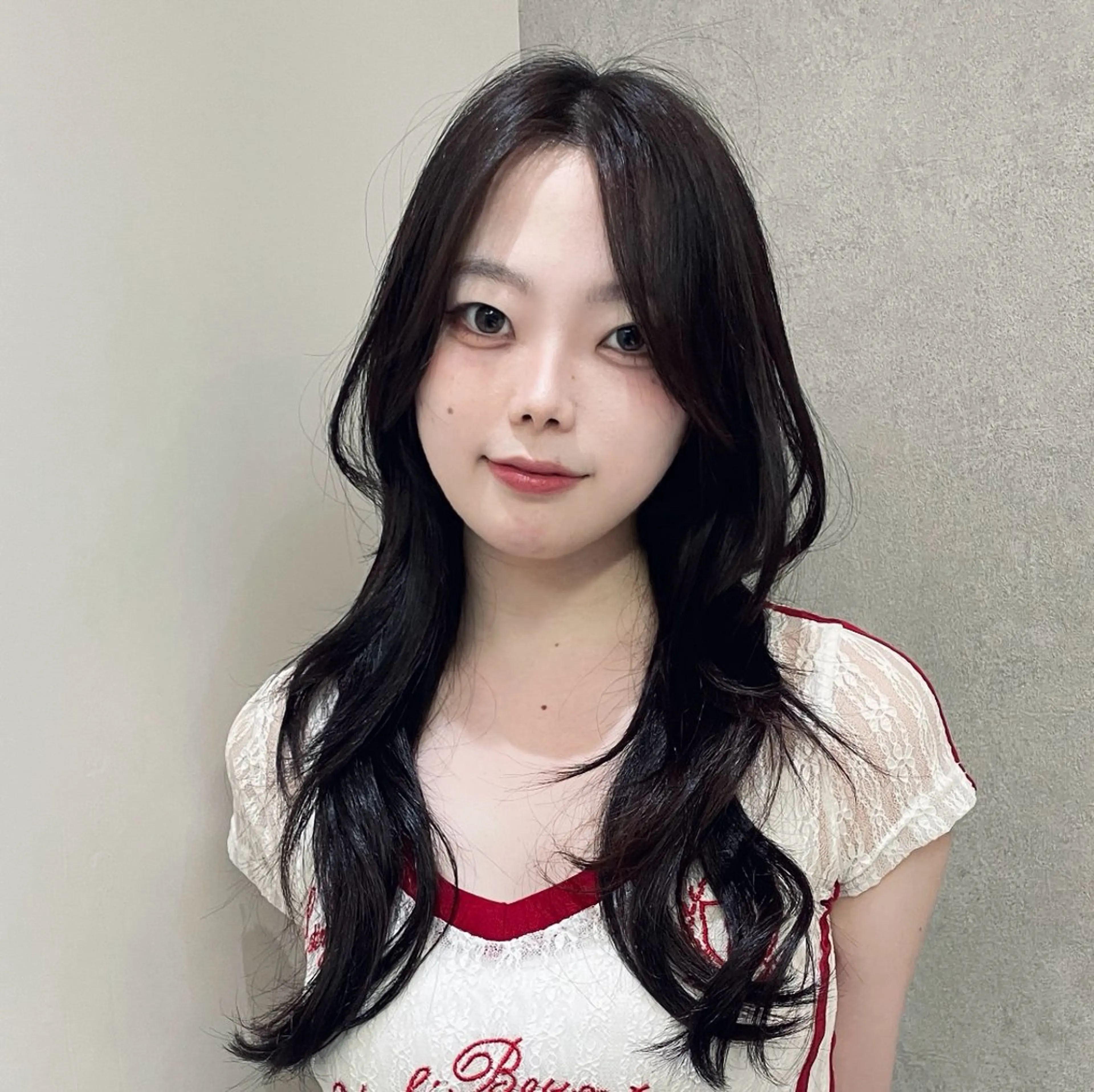 ロング カット ヘアカラー トリートメント ヘッドスパ ヘアセット ハッシュカット🖤✨ 顔周り/韓国ヘアのヘアスタイル