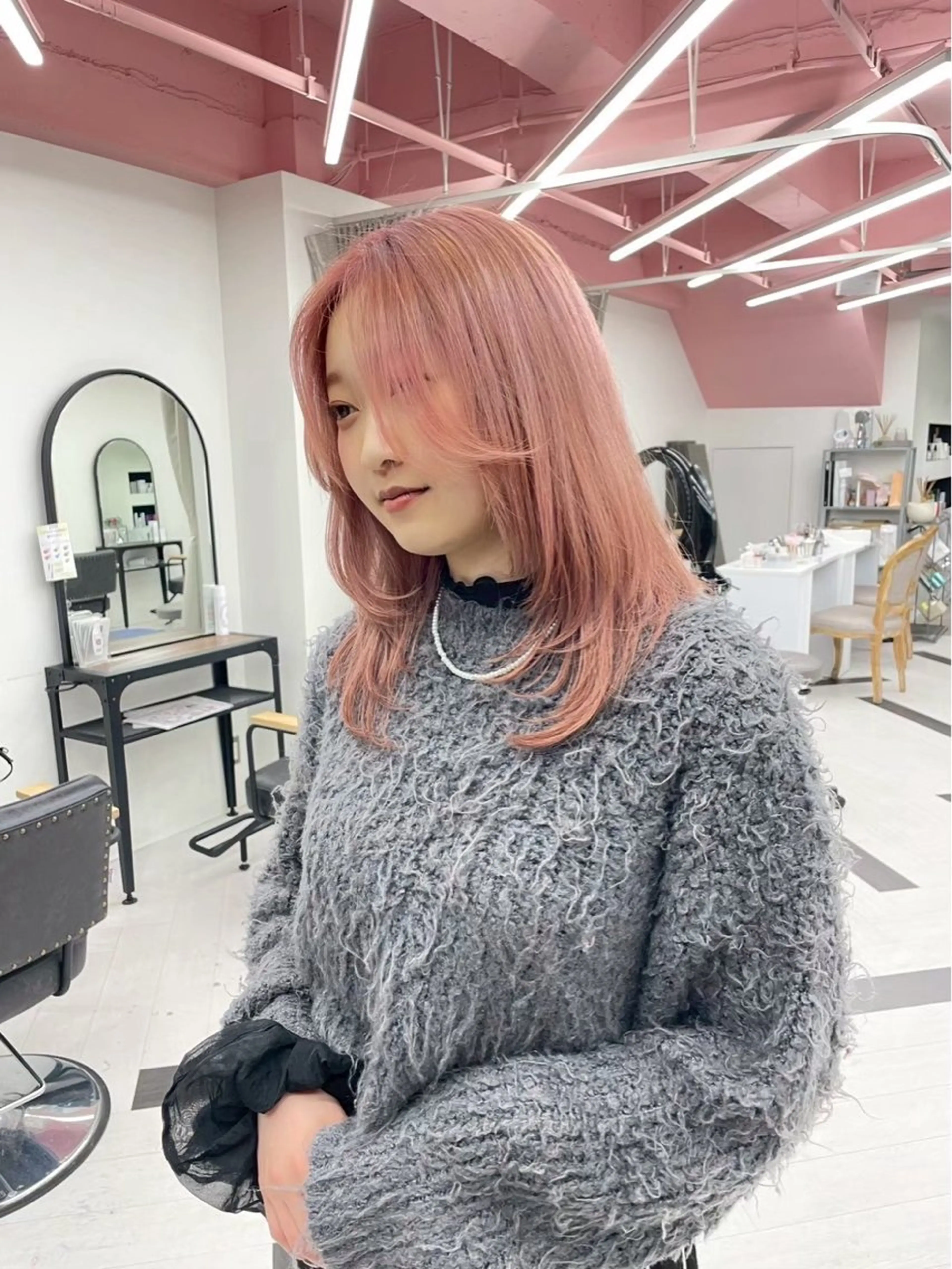 ロング カラー カット ヘアカラー himari💜 ハイトーンカラーのヘアスタイル