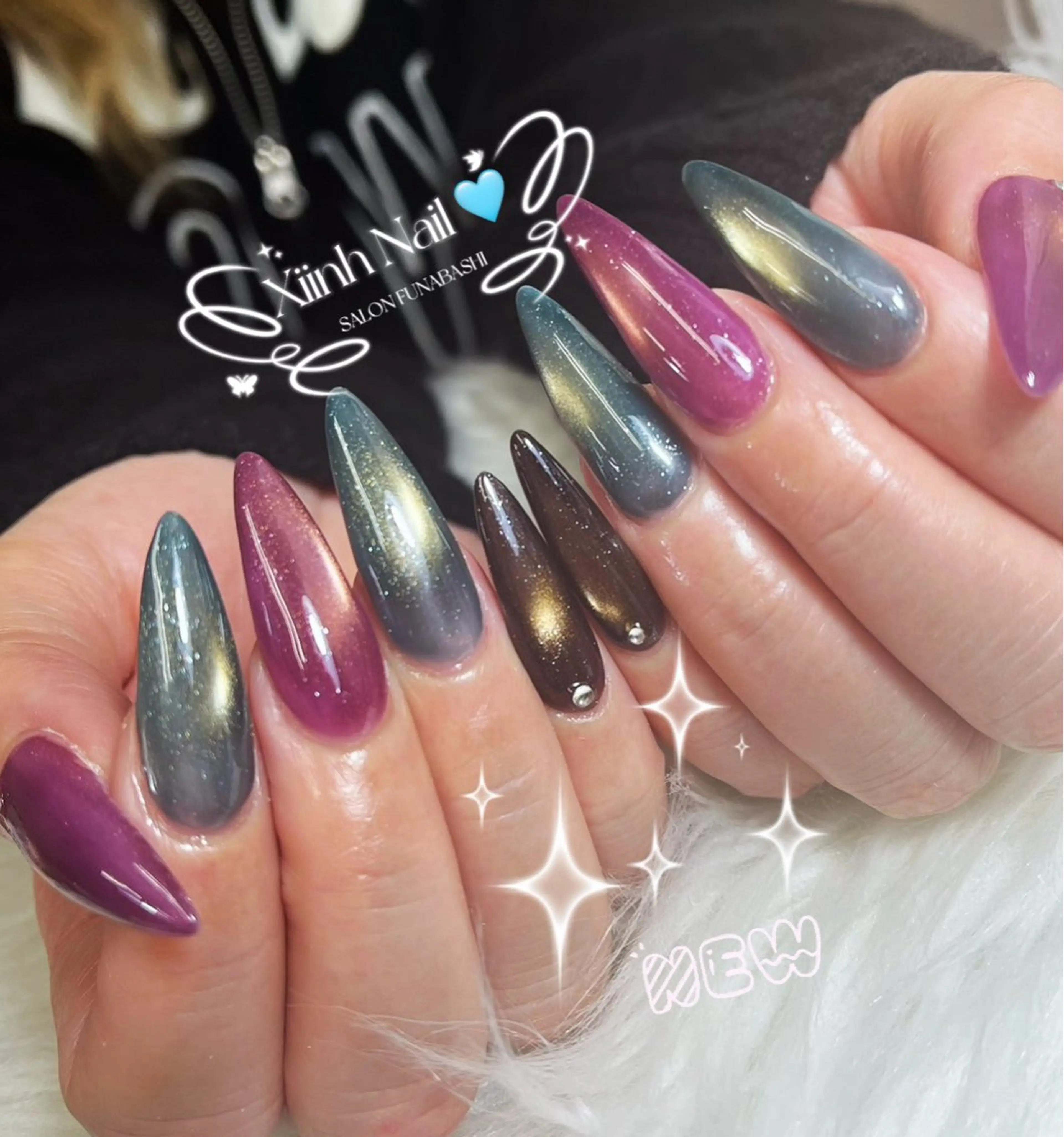 ネイル チークネイル 桜ネイル 長さ出し フットネイル ジェルネイル ハンドネイル XIINH NAIL SALONのネイルデザイン