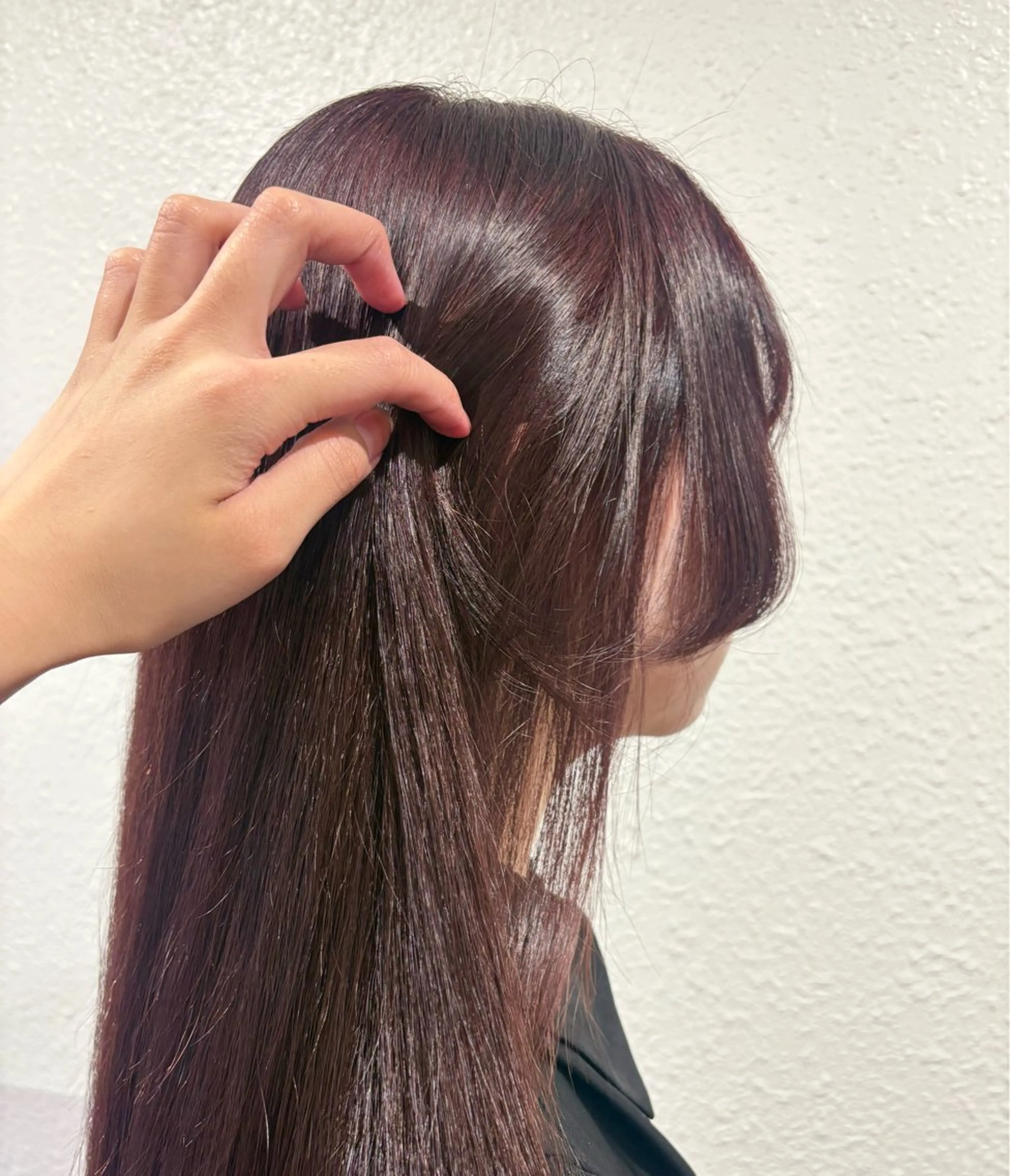 ロング カラー ブリーチ ダブルカラー ラベンダーカラー ブリーチなしカラー 縮毛矯正 ヘアカラー レイヤー/艶カラー/ KIHO🥥︎のヘアスタイル