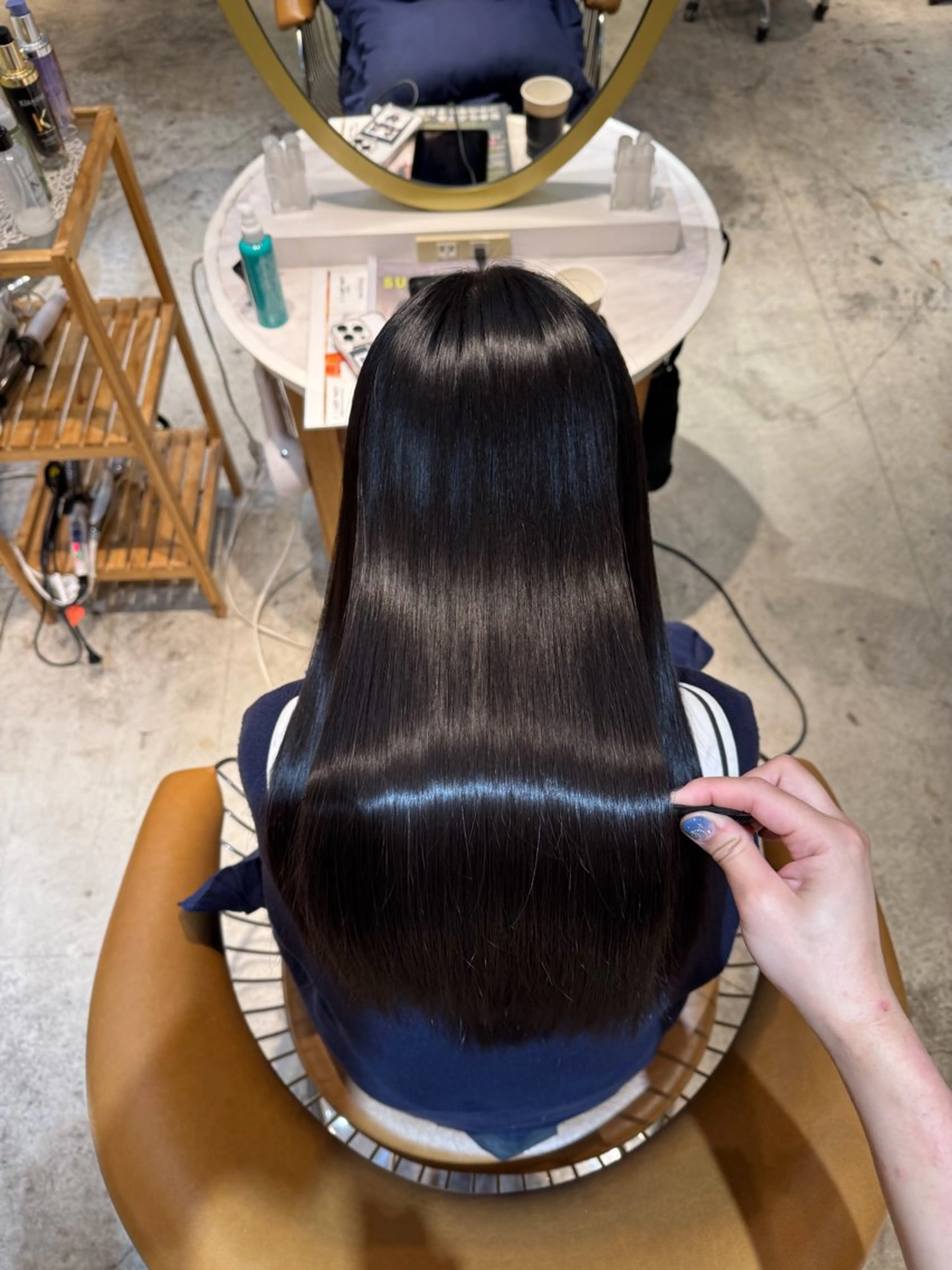 ロング 髪質改善 縮毛矯正 カット ヘアカラー トリートメント ヘアセット 髪質改善/ボブ /韓国/erikoのヘアスタイル