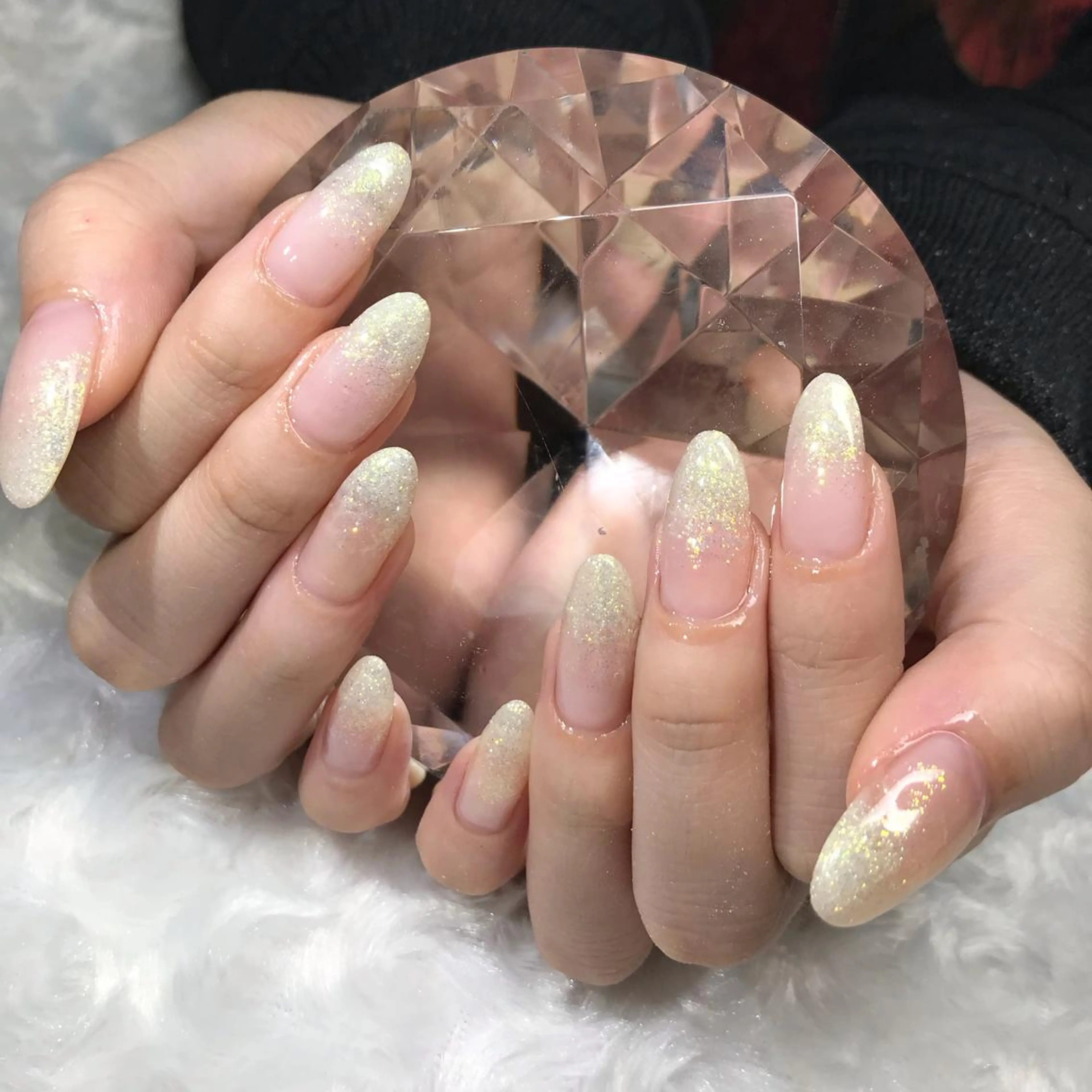 ネイル グラデーション ラメ(グリッター) ラメグラデーション muu. maiのネイルデザイン