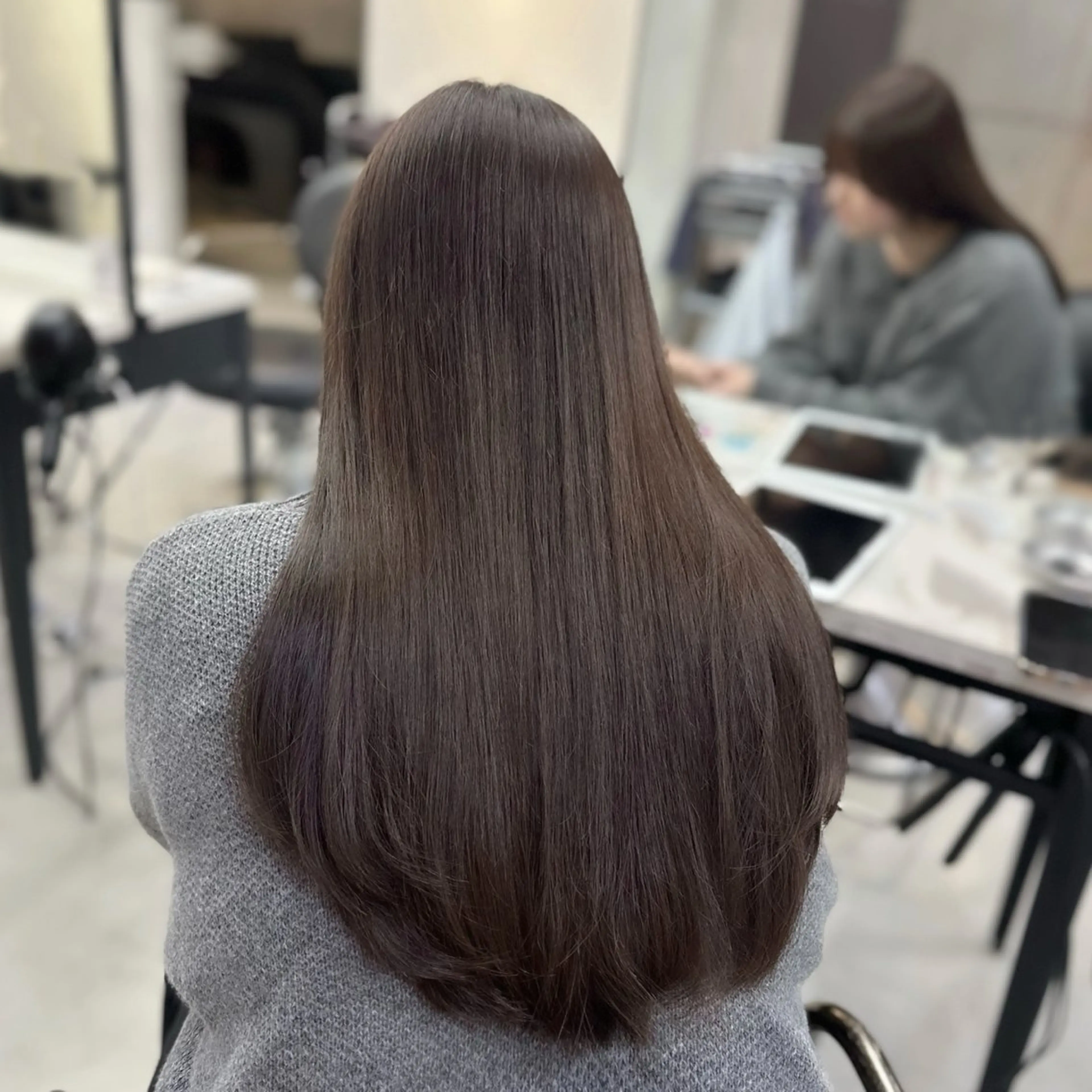 ロング カラー トリートメント ヘアカラー 韓国レイヤー/艶髪/ manami🥣のヘアスタイル