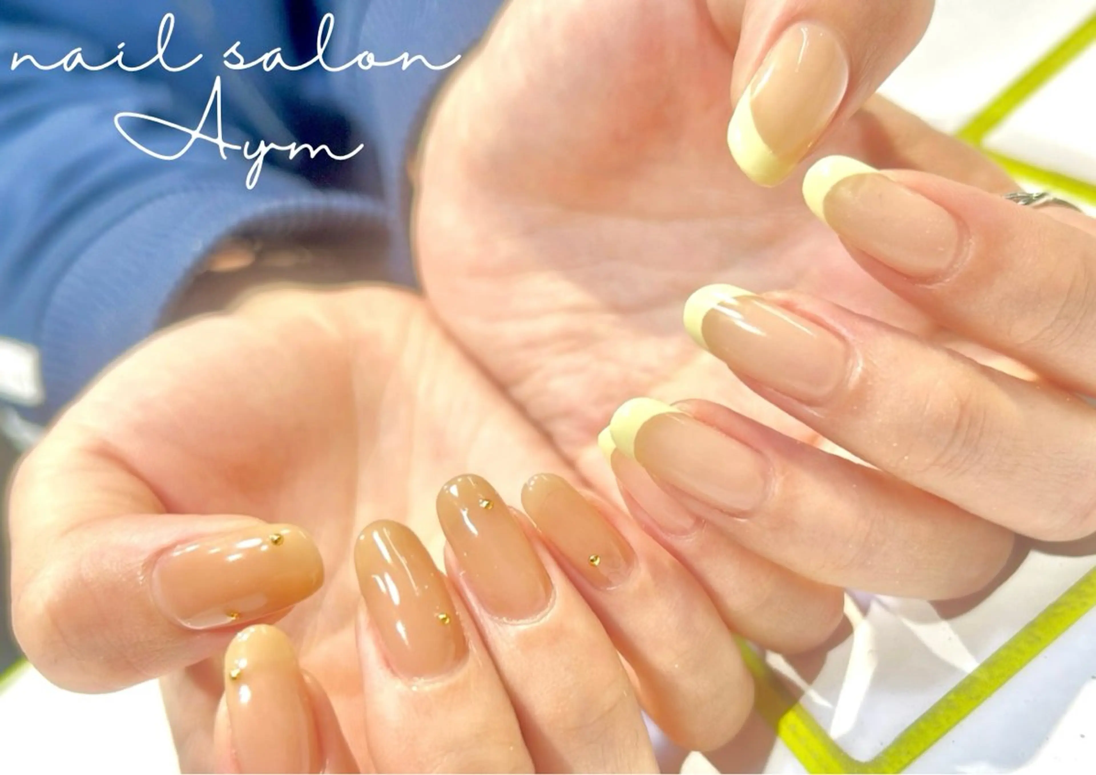 ネイル フレンチネイル ワンカラーネイル nail salon Aymのネイルデザイン