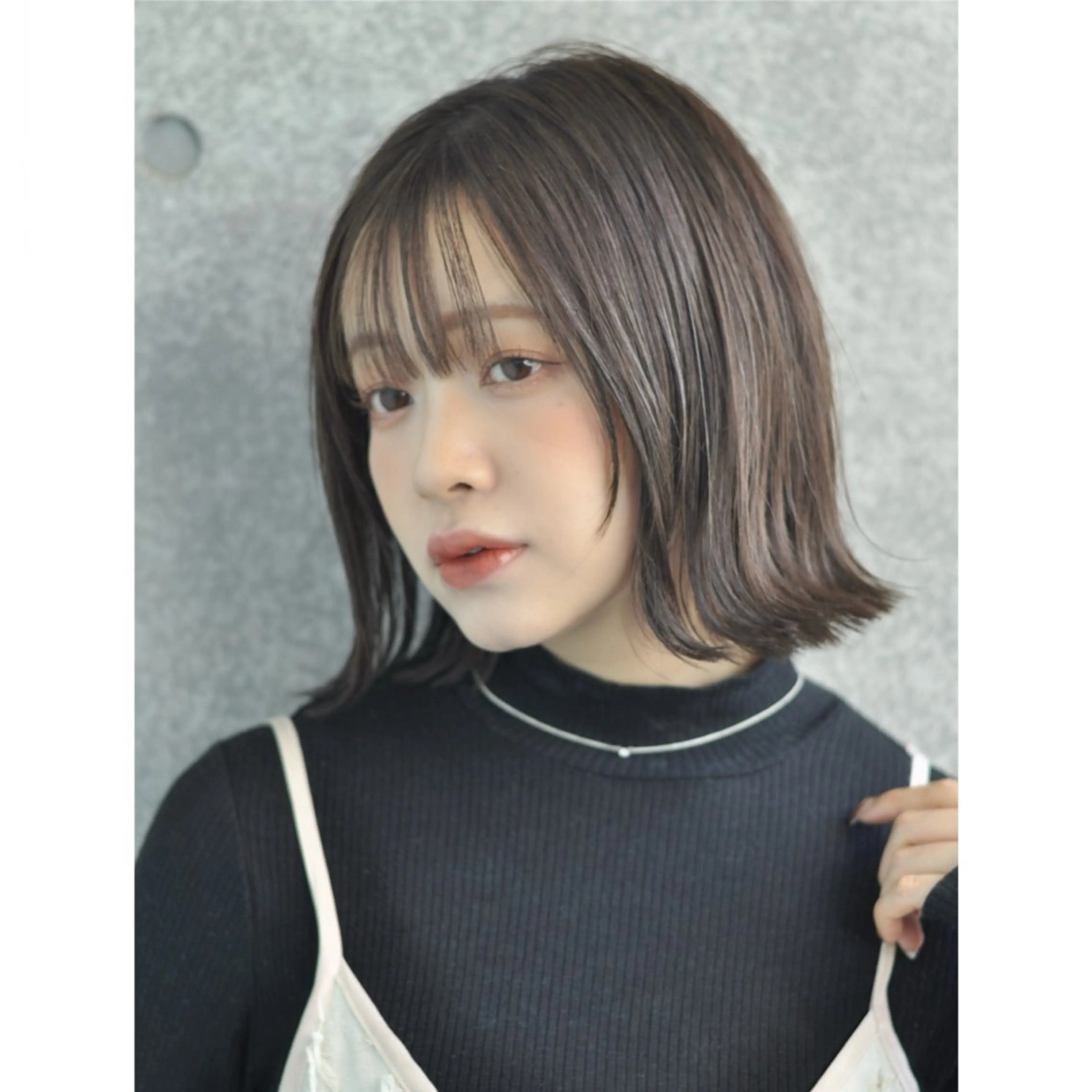 ミディアム カット ヘアカラー トリートメント R i k o🫧 艶髪のヘアスタイル