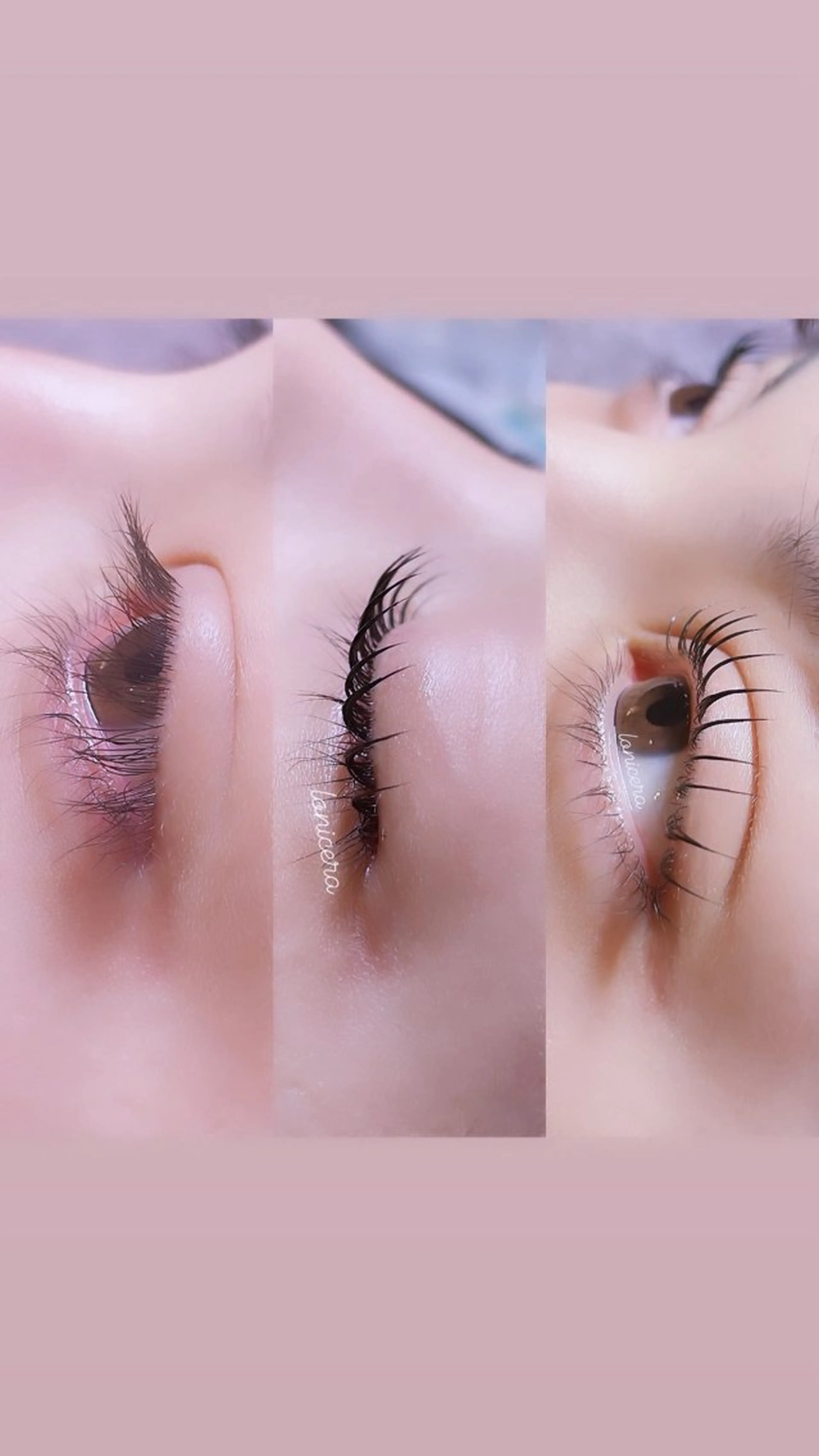 マツエク・マツパ 束感まつ毛 韓国風マツエク 一重×まつ毛パーマ ロニセラ アイラッシュのマツエク・マツパデザイン