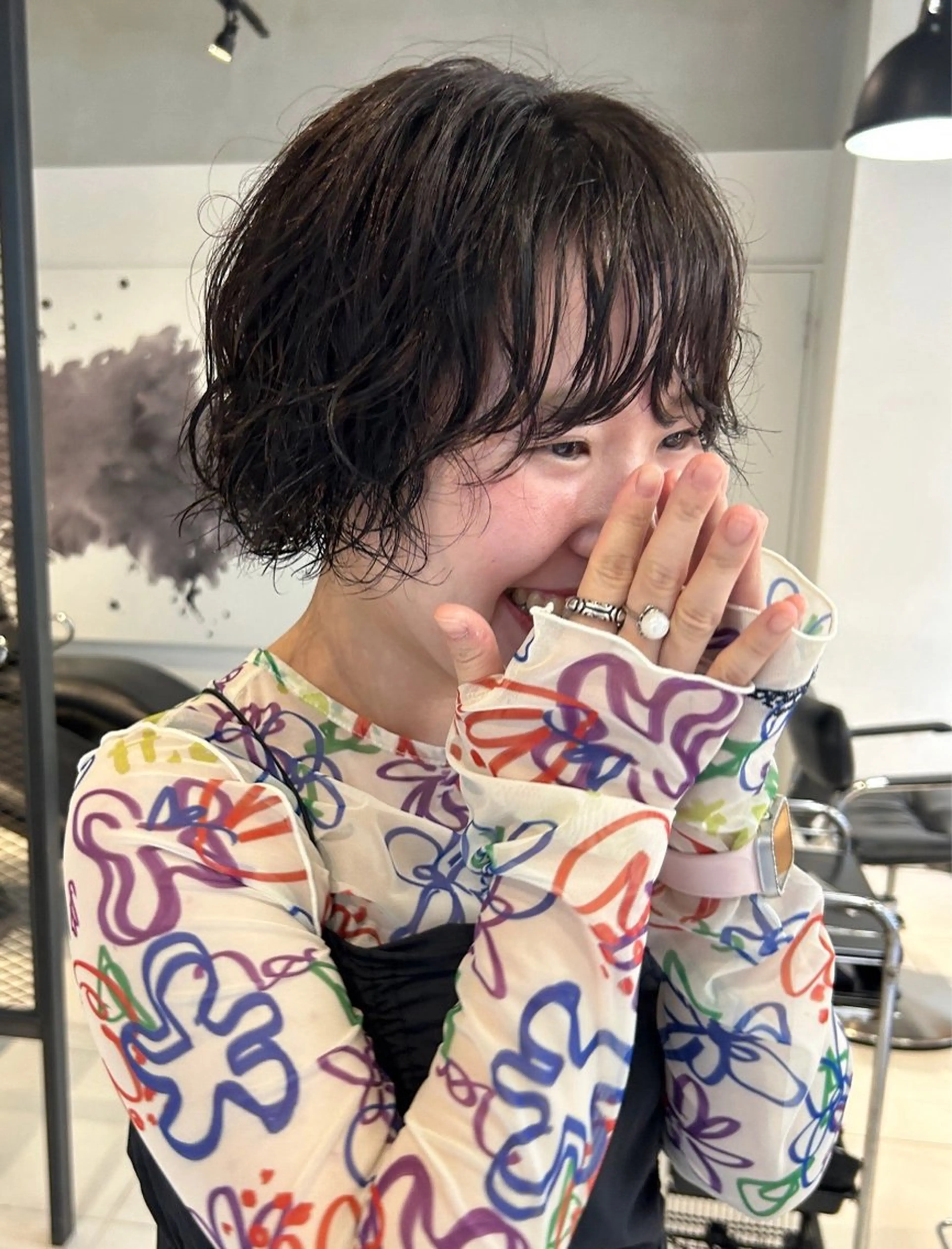 ショート パーマ ボブ baLon.fem/ 澤田 奈々子のヘアスタイル