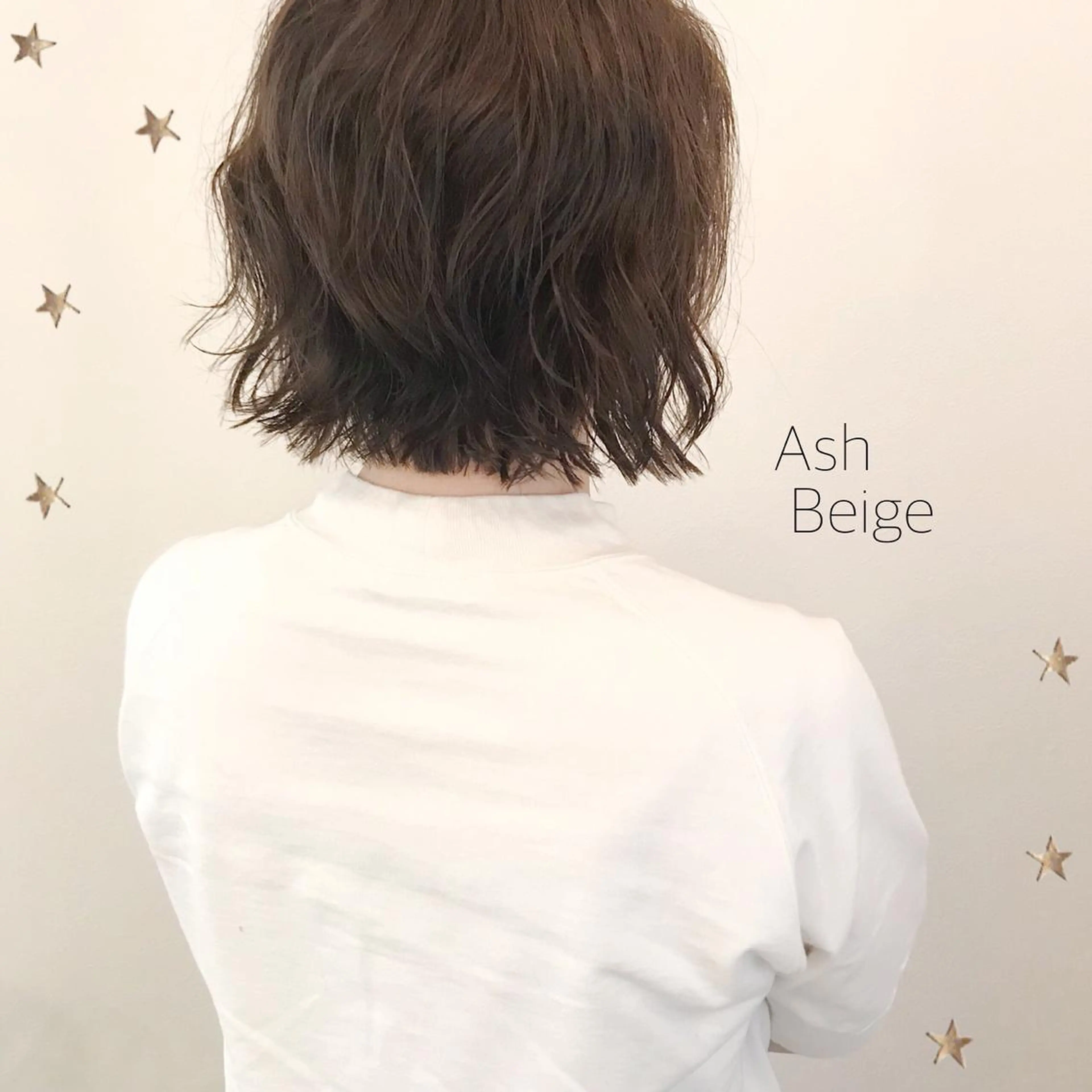 ミディアム カラー 市川 千夏のヘアスタイル