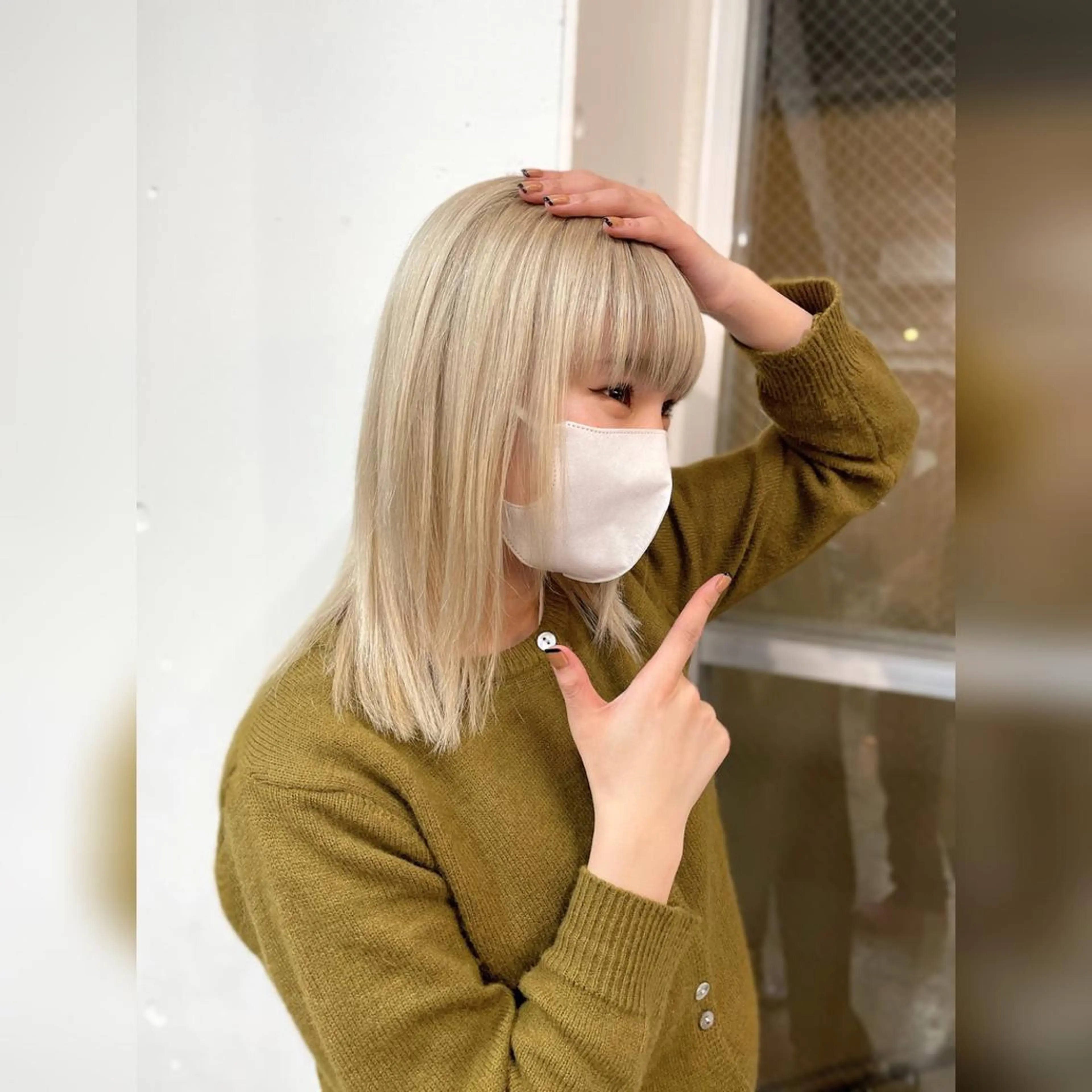 セミロング カラー パーマ ヘアアレンジ メンズ キッズ ネイル マツエク・マツパ アイブロウ メンズブリーチ メンズハイトーン メンズインナーカラー メンズ韓国風 ベージュカラー お悩み解決 園田翔大のヘアスタイル