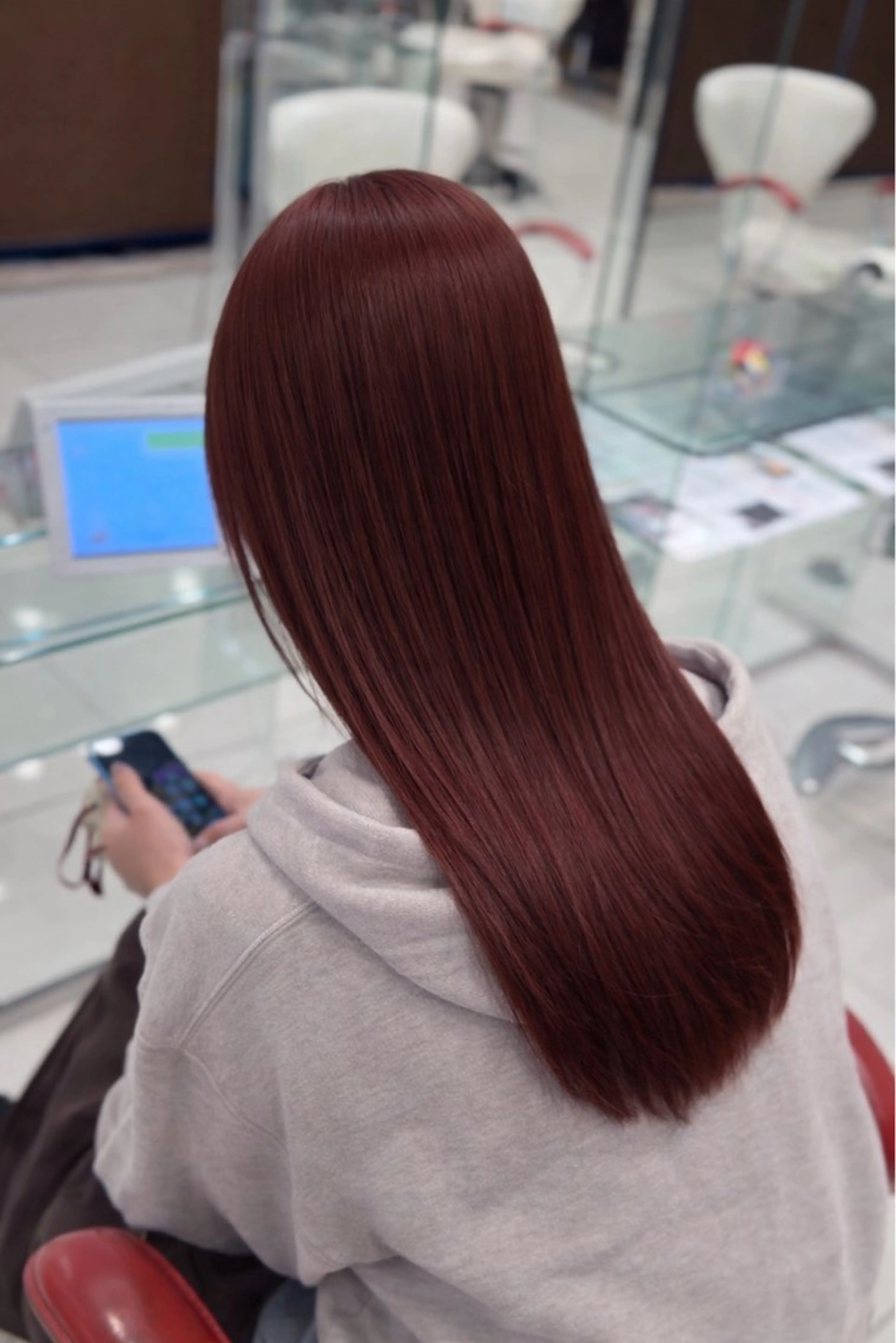 カラー ブリーチ ブラウンカラー ブリーチなしカラー ピンクカラー ヘアカラー 🥀ブリーチ特化/ 赤髪/ゆうしん🥀のヘアスタイル