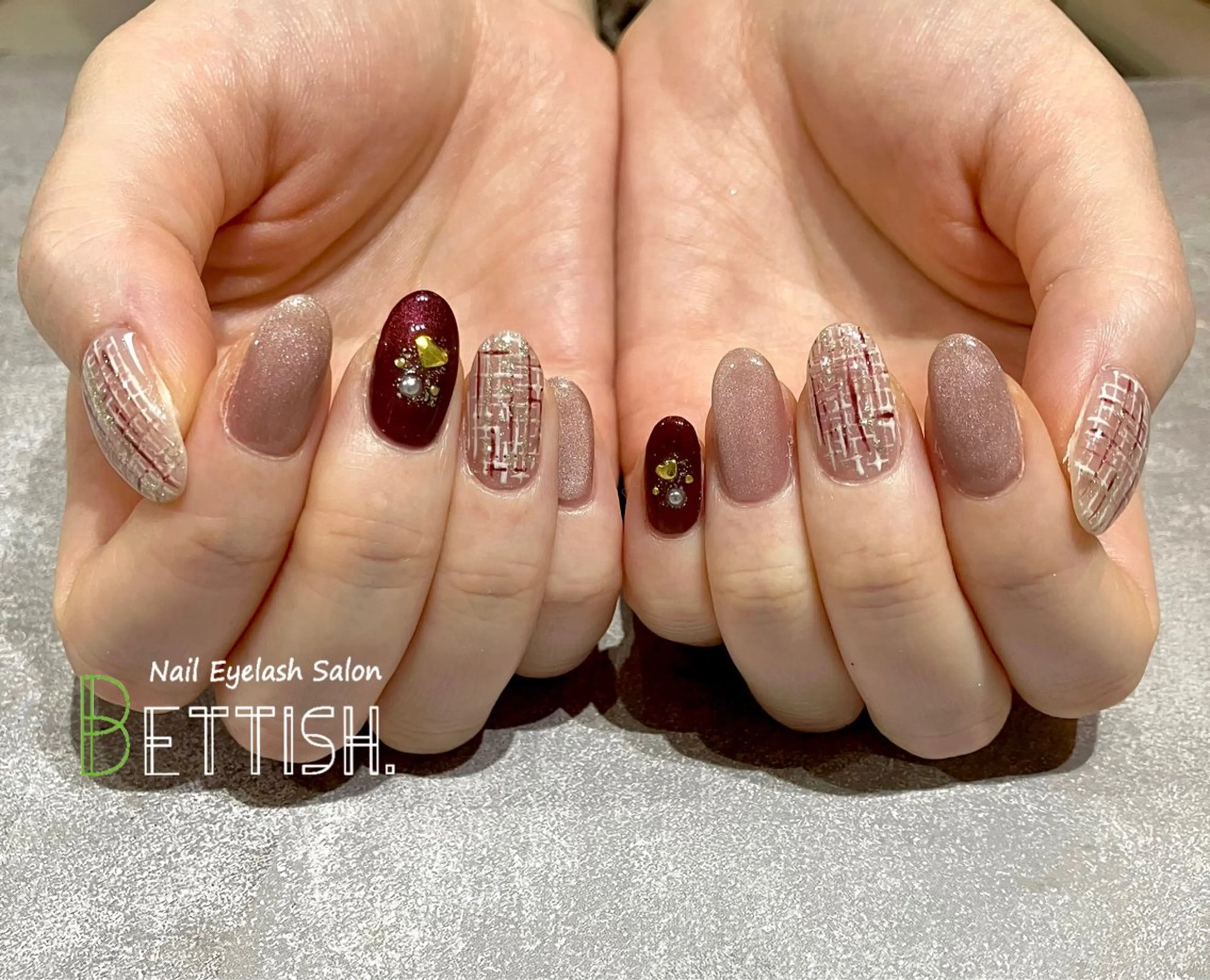 ネイル ボルドー BETTISH. KUMIKO☺︎︎のネイルデザイン