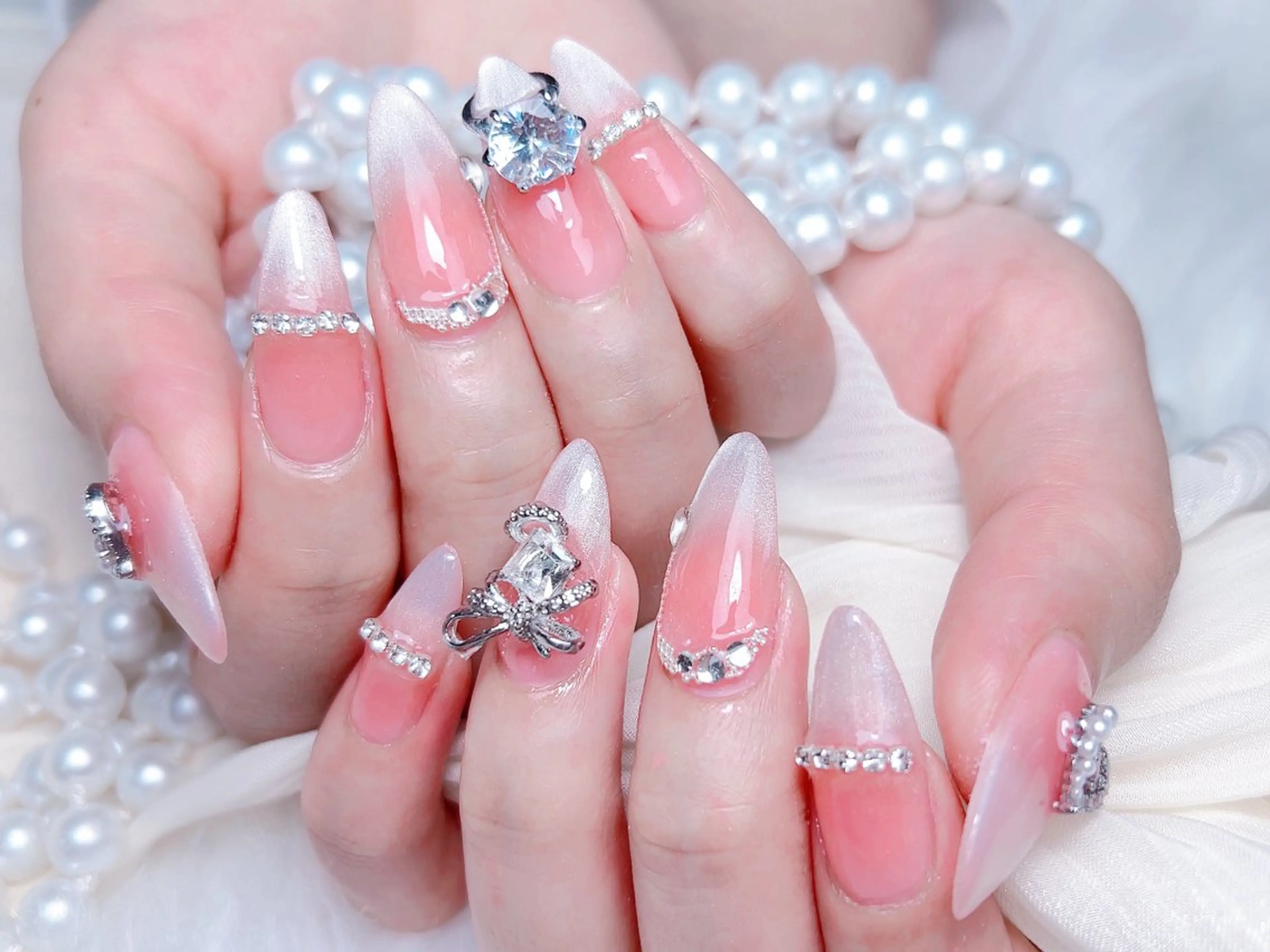 ネイル ハンドネイル M🌷nail 長さだし専門店のネイルデザイン