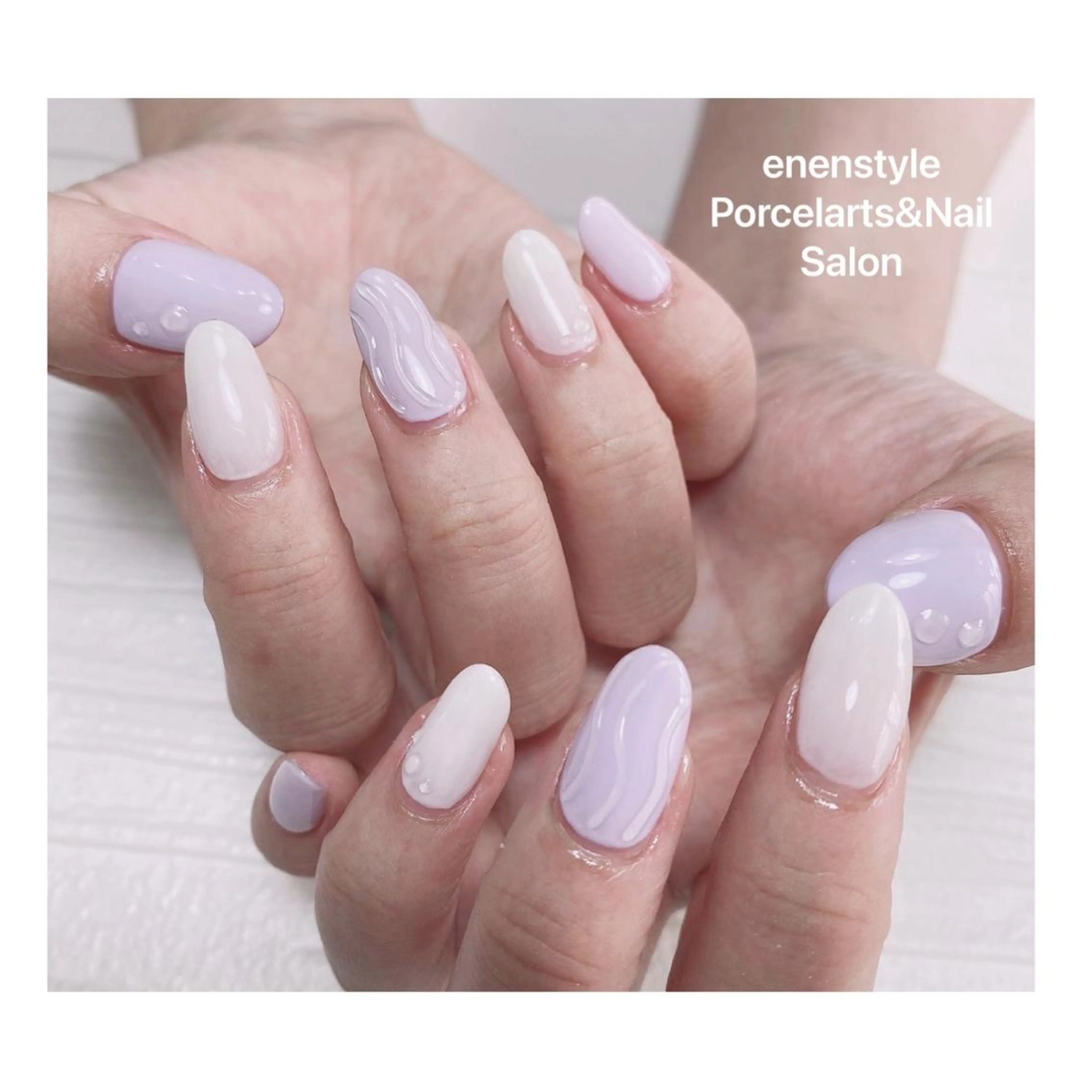 ミディアム ネイル ハンドネイル 👑enen style👑のネイルデザイン