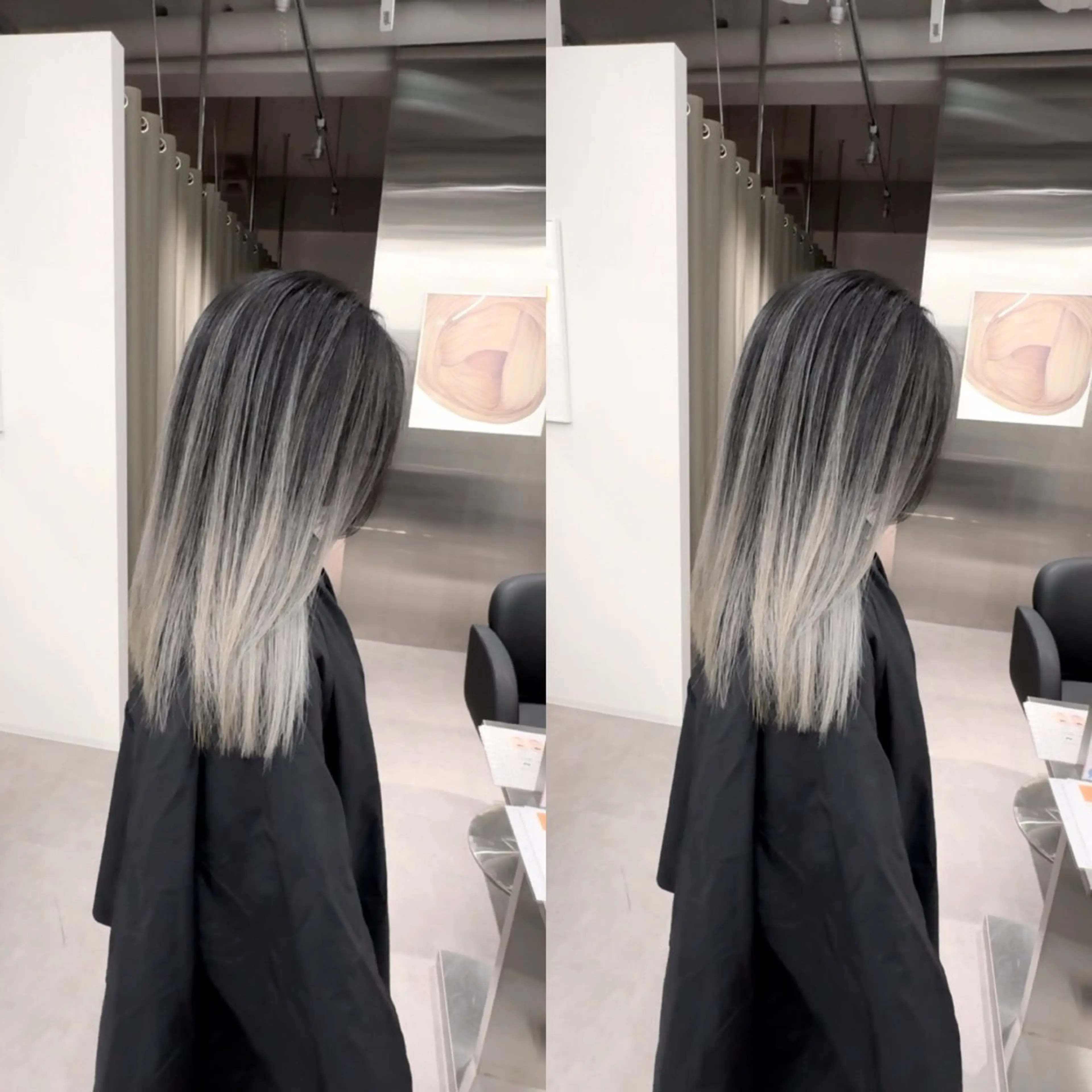 カラー 最高級人毛 100%エクステ茉央のヘアスタイル