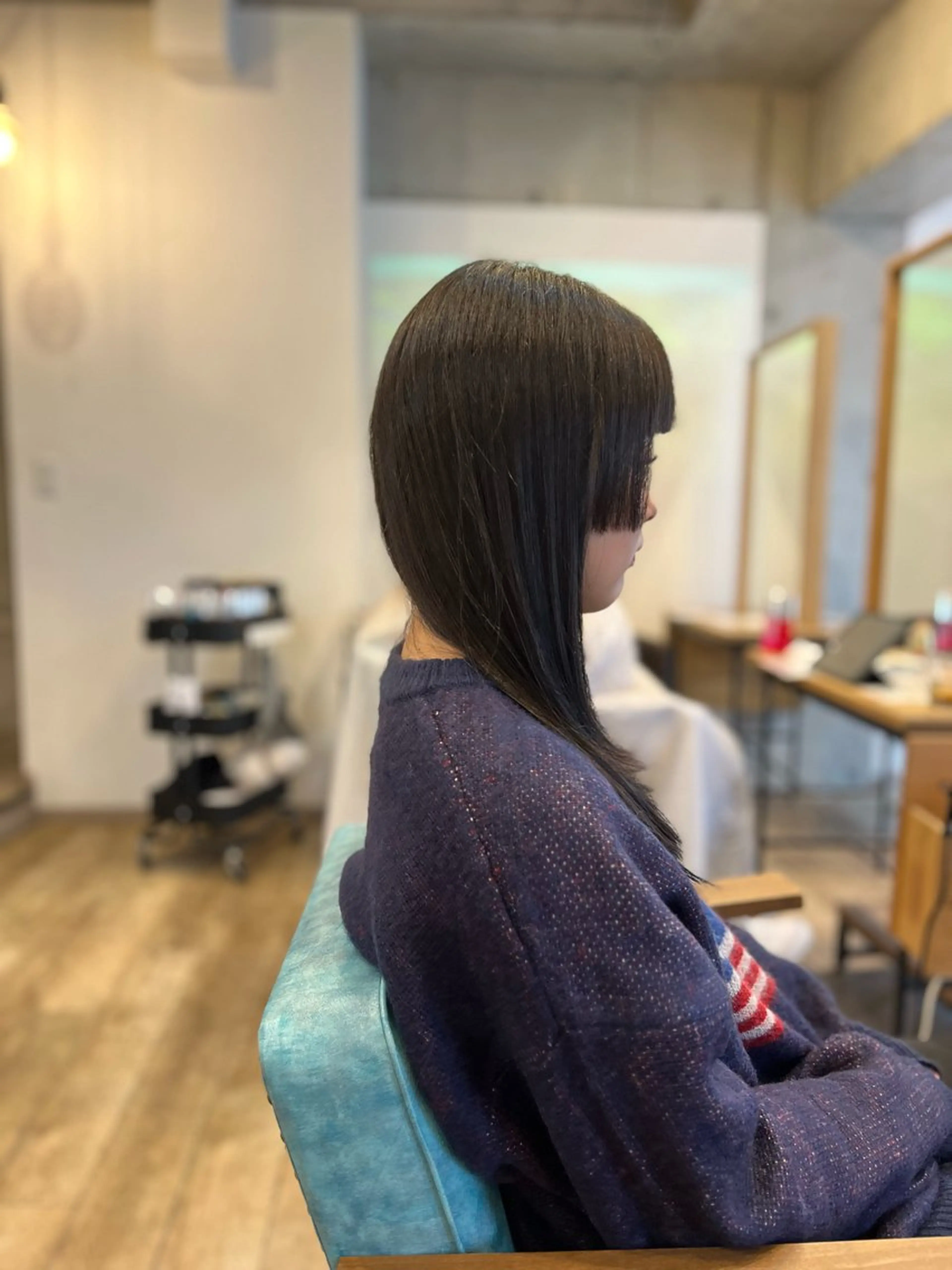 ロング 姫カット レイヤーカット カット ヘアカラー トリートメント Liere YUMAのヘアスタイル