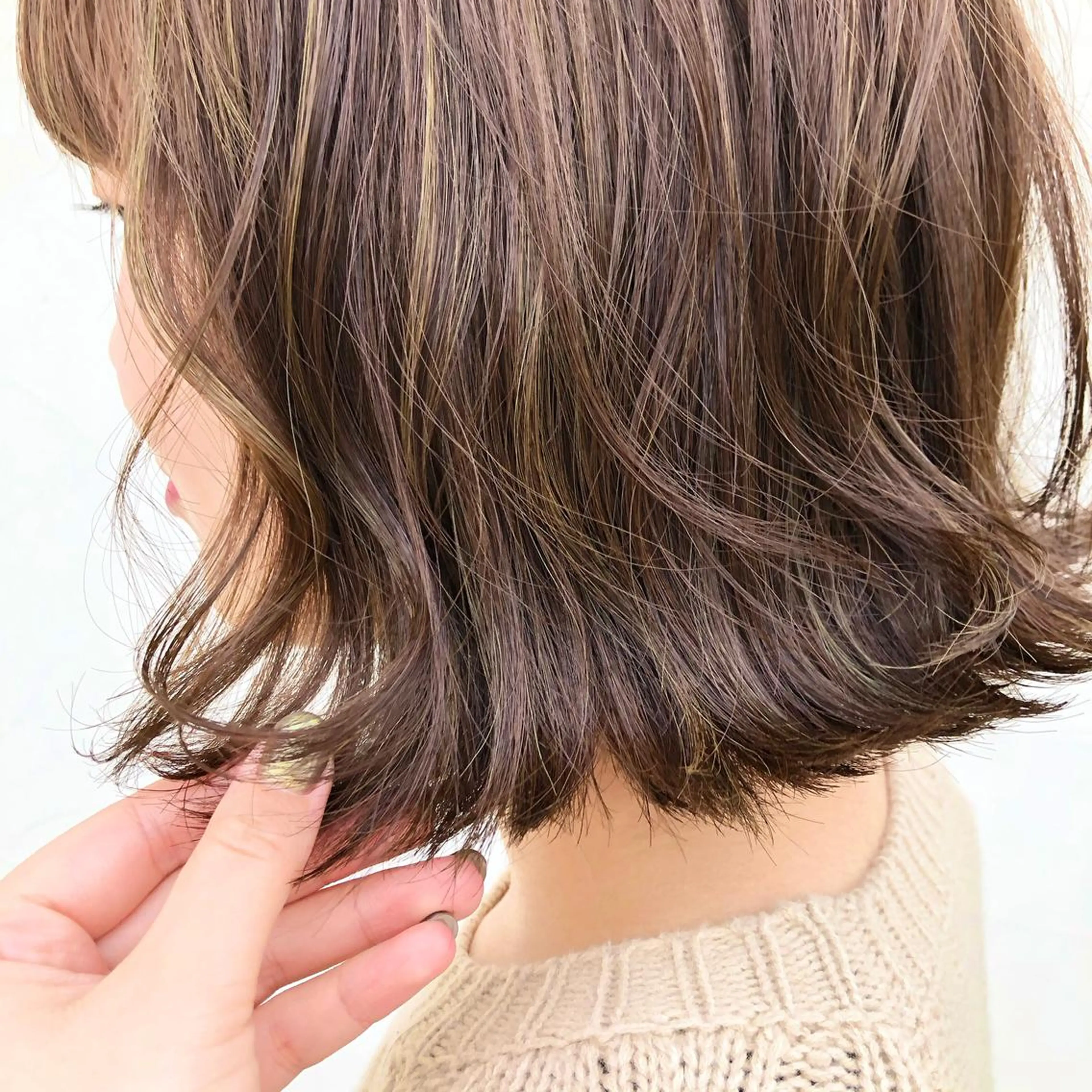 ミディアム カラー ハイライトカラー ハイライト 伊藤ゆかり/髪質改善 /透明感カラーのヘアスタイル