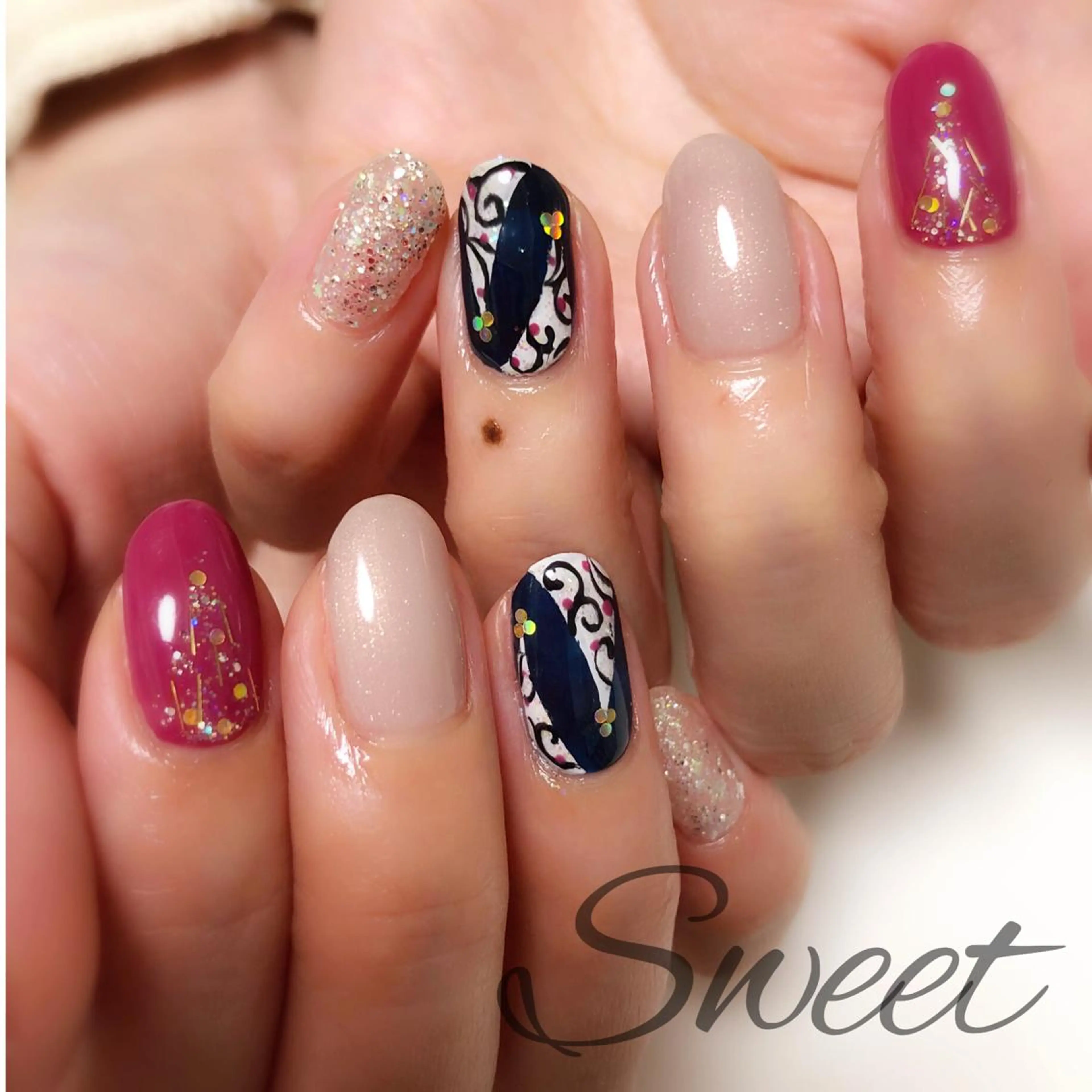 ネイル sweet 仲野陽子のネイルデザイン