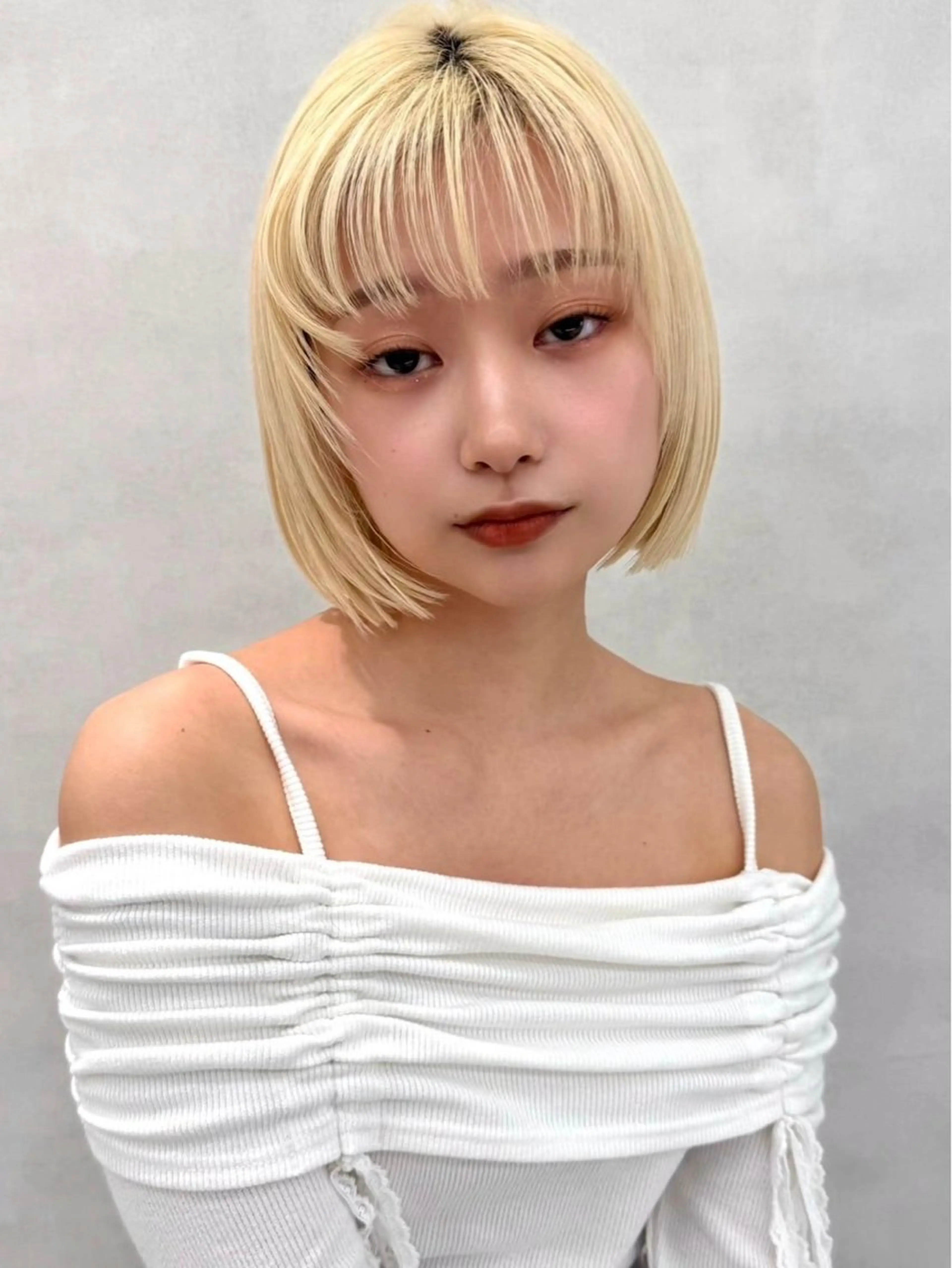 ミディアム カット ヘアカラー 🇰🇷韓国レイヤー ケアカラー／田川佑紀のヘアスタイル