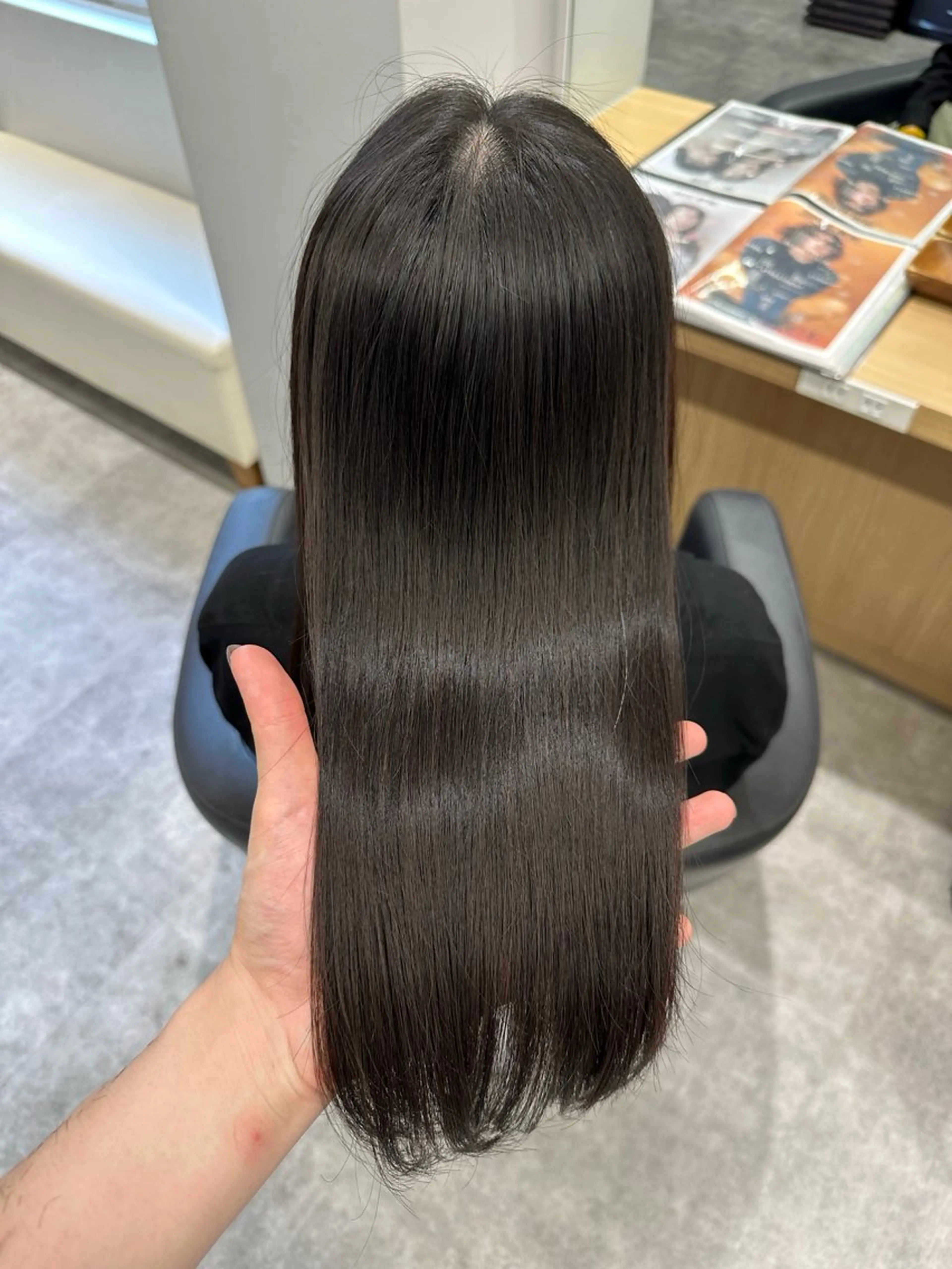 ミディアム 髪質改善 カット トリートメント 巻ける髪質改善🫧ハ イライト/永田汰伊智のヘアスタイル