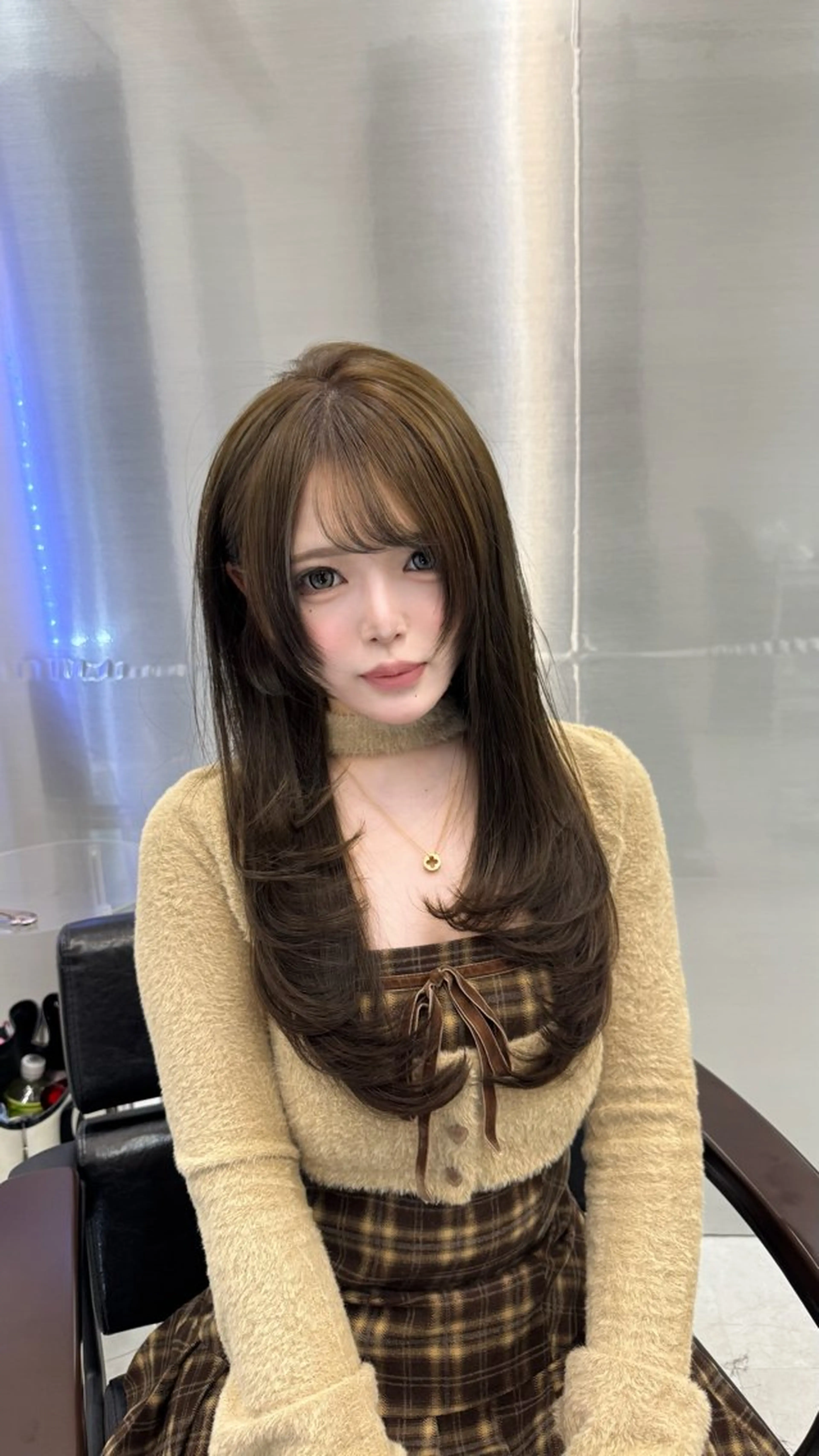 ロング カット ヘアカラー トリートメント 韓国ヘア/館林美容室 /髪質改善/涼のヘアスタイル