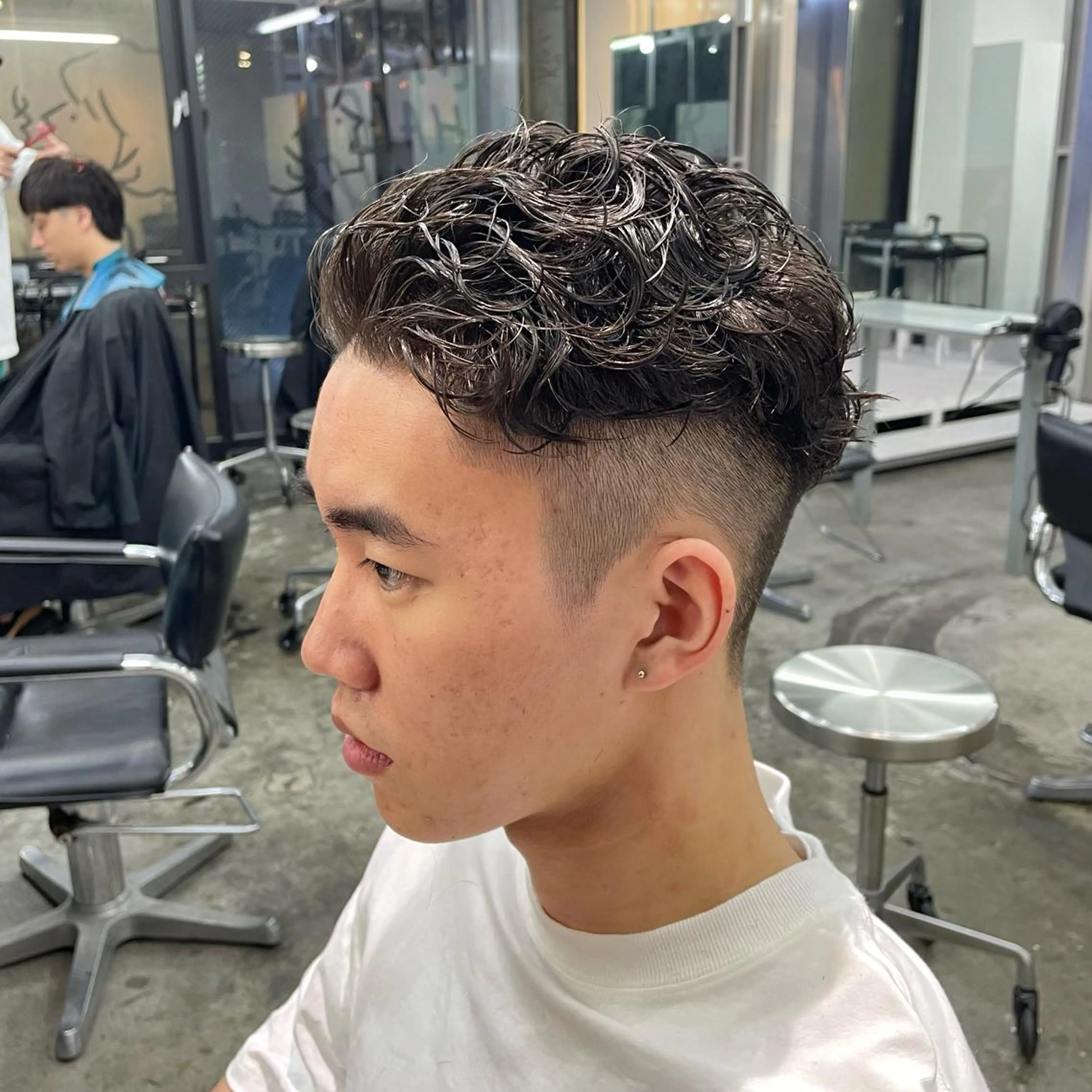 ショート パーマ メンズ メンズパーマ カット パーマ メンズ特化美容師/ 藤戸 椋のヘアスタイル