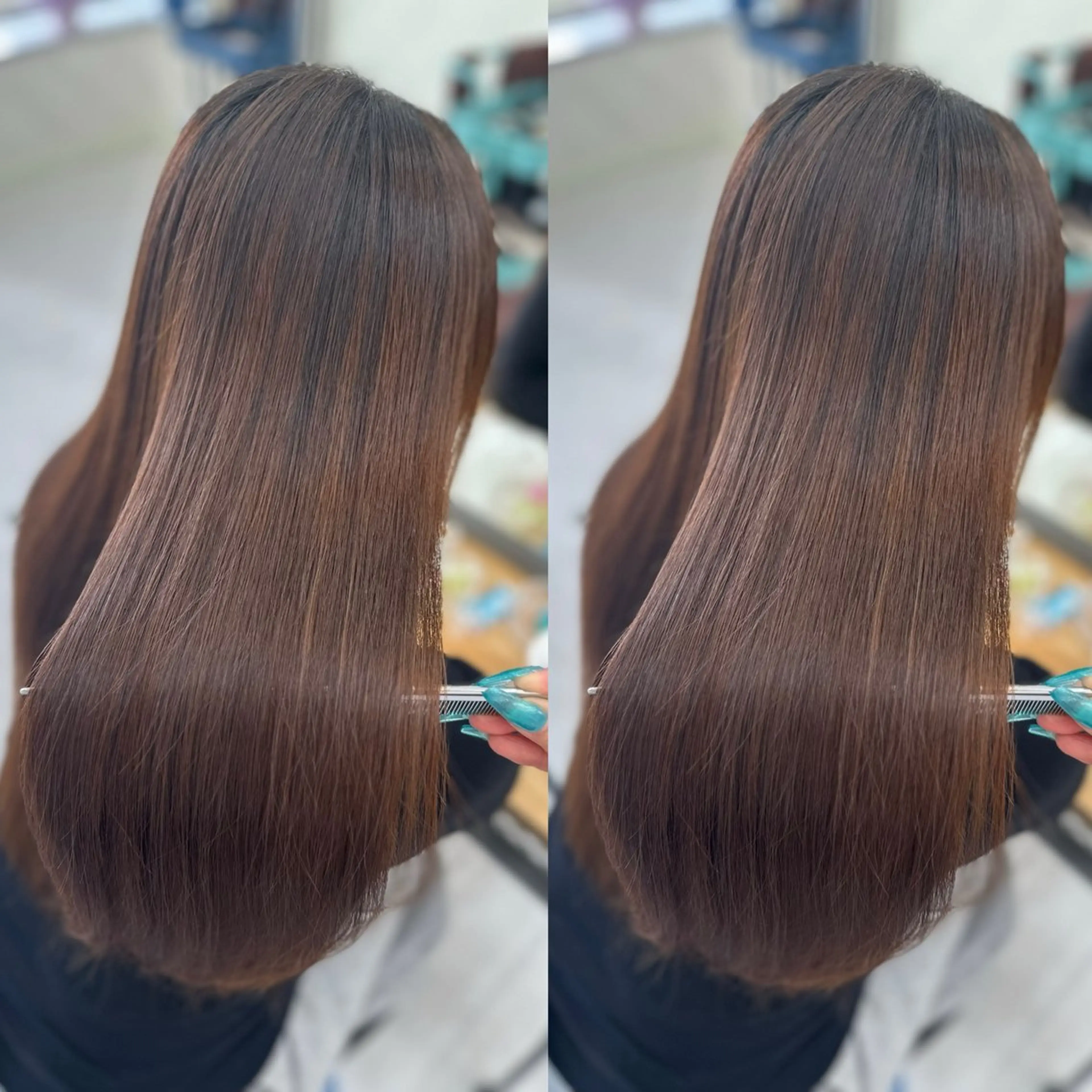 ロング 縮毛矯正×ボブ💎 髪質改善/木下のヘアスタイル