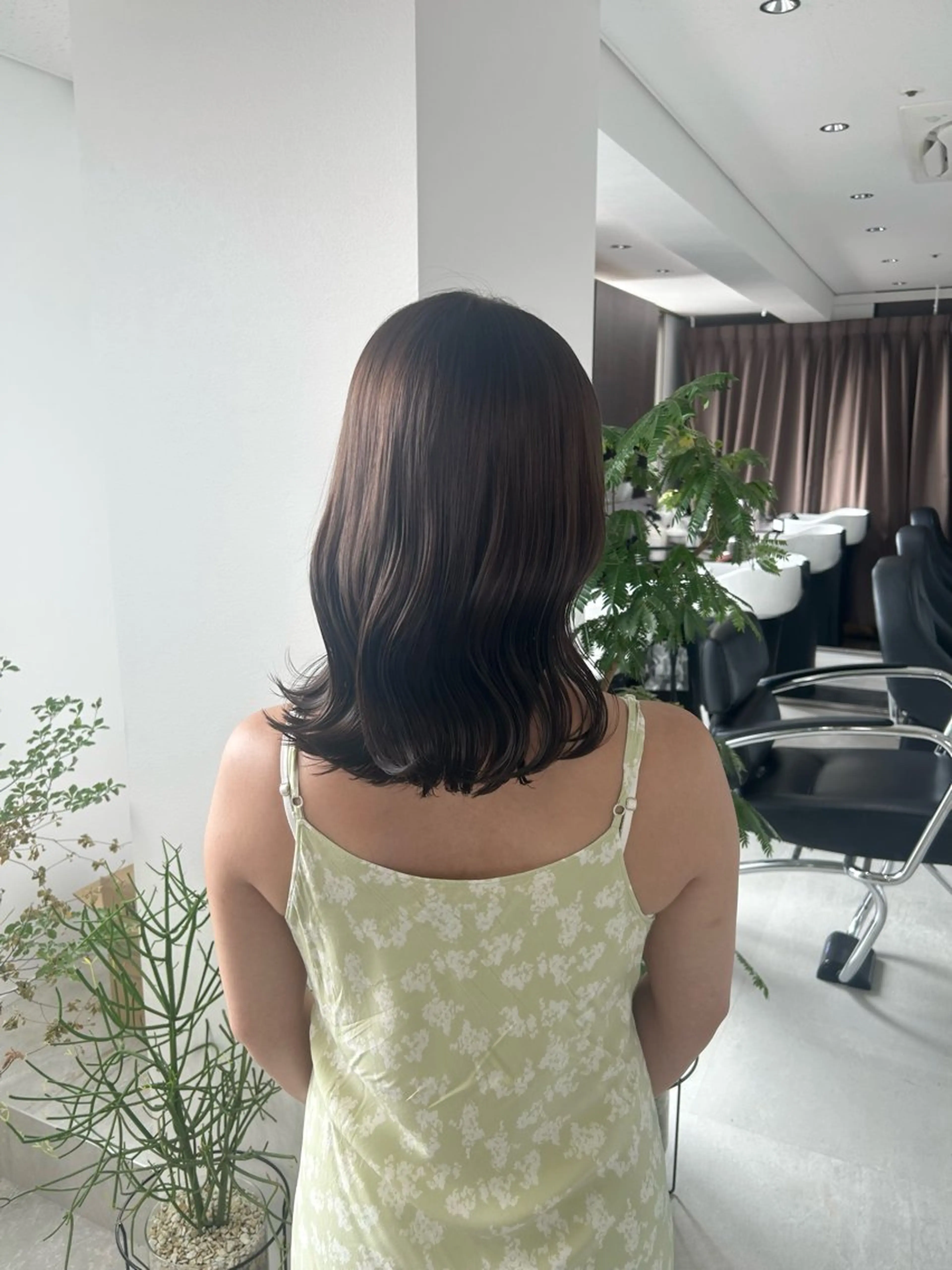 ミディアム カラー ♡透明感/艶カラー /haruka♡のヘアスタイル