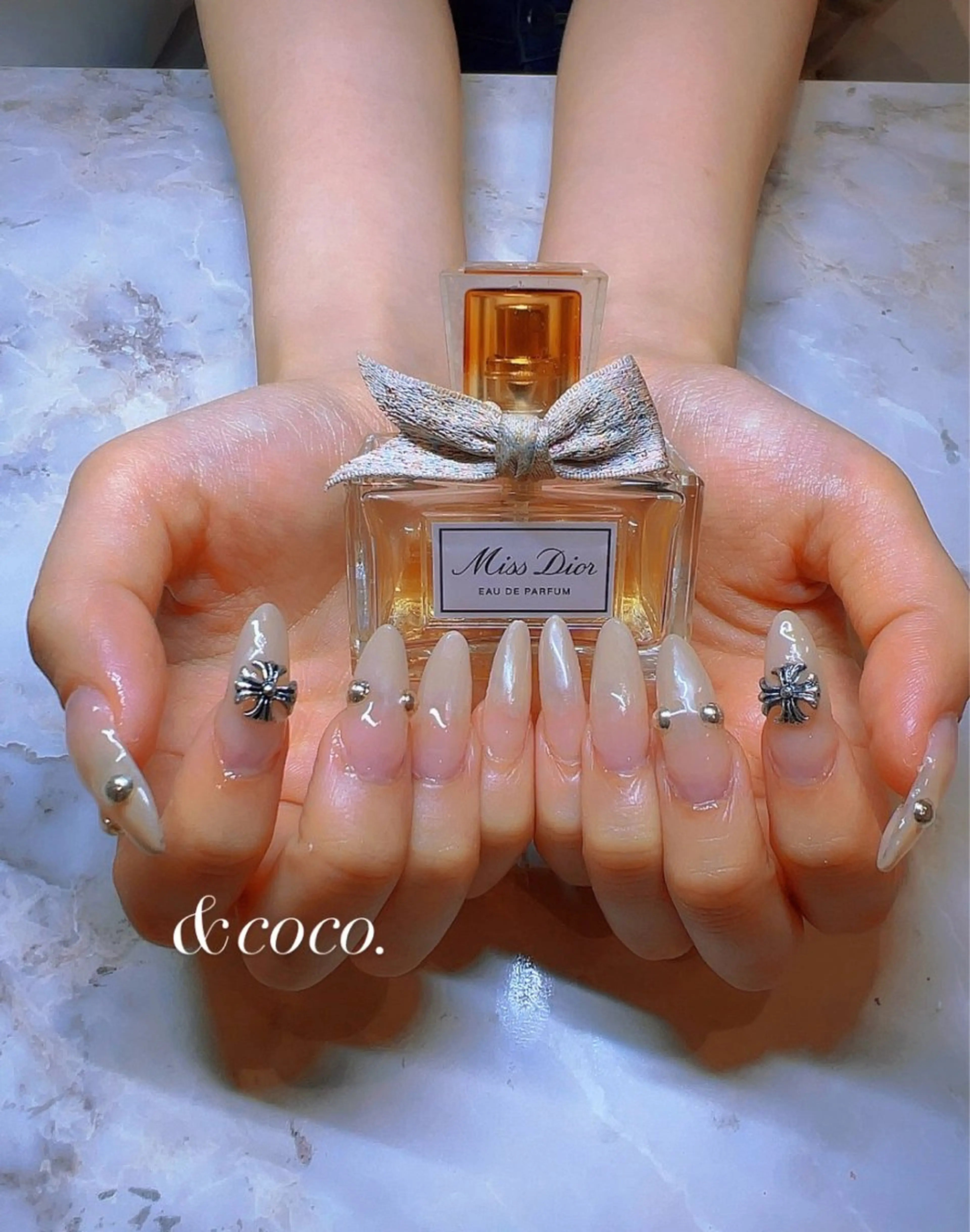 ネイル 長さ出し ハンドネイル ＆ coco.のネイルデザイン