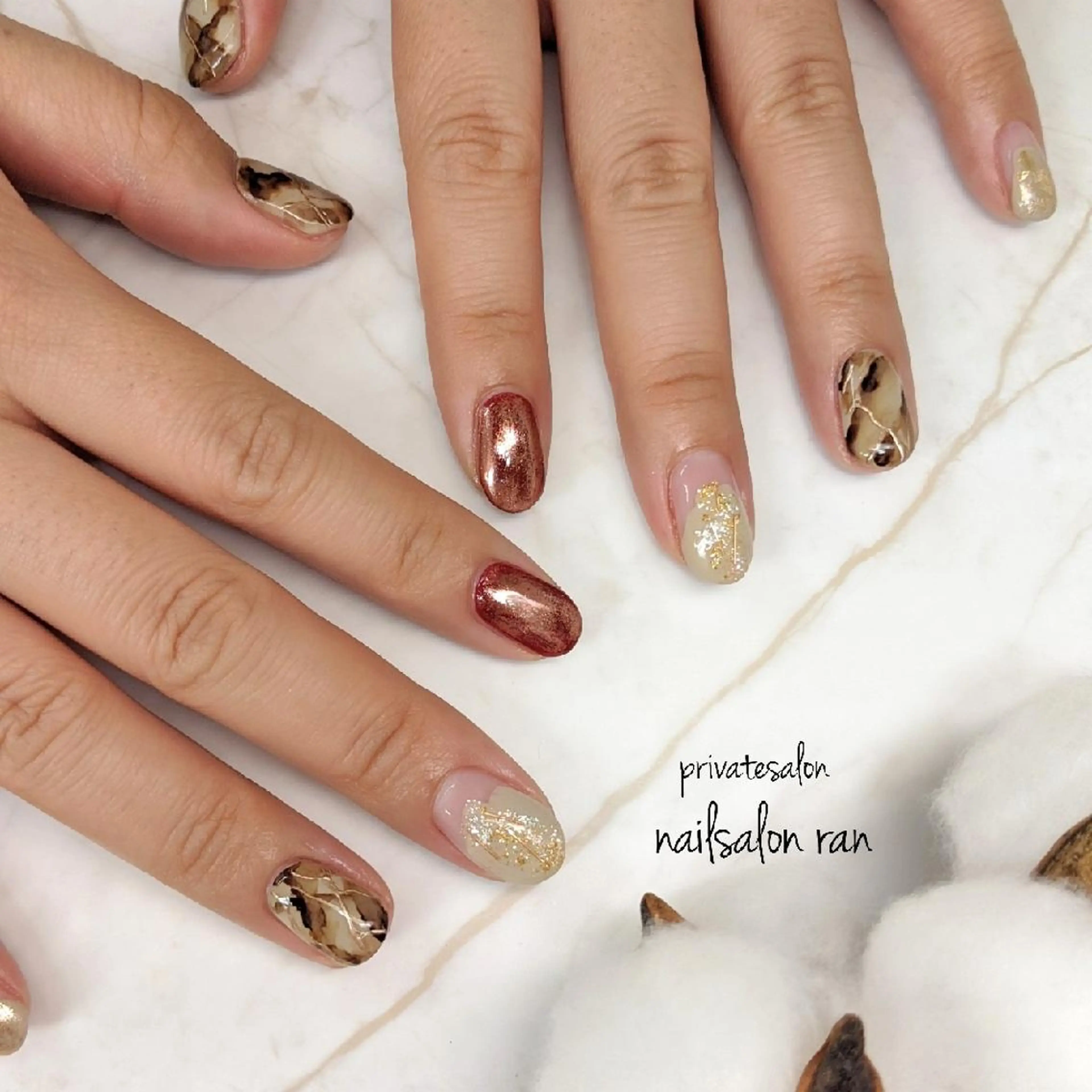ネイル アートネイル 持ち込み nailsalon ranのネイルデザイン