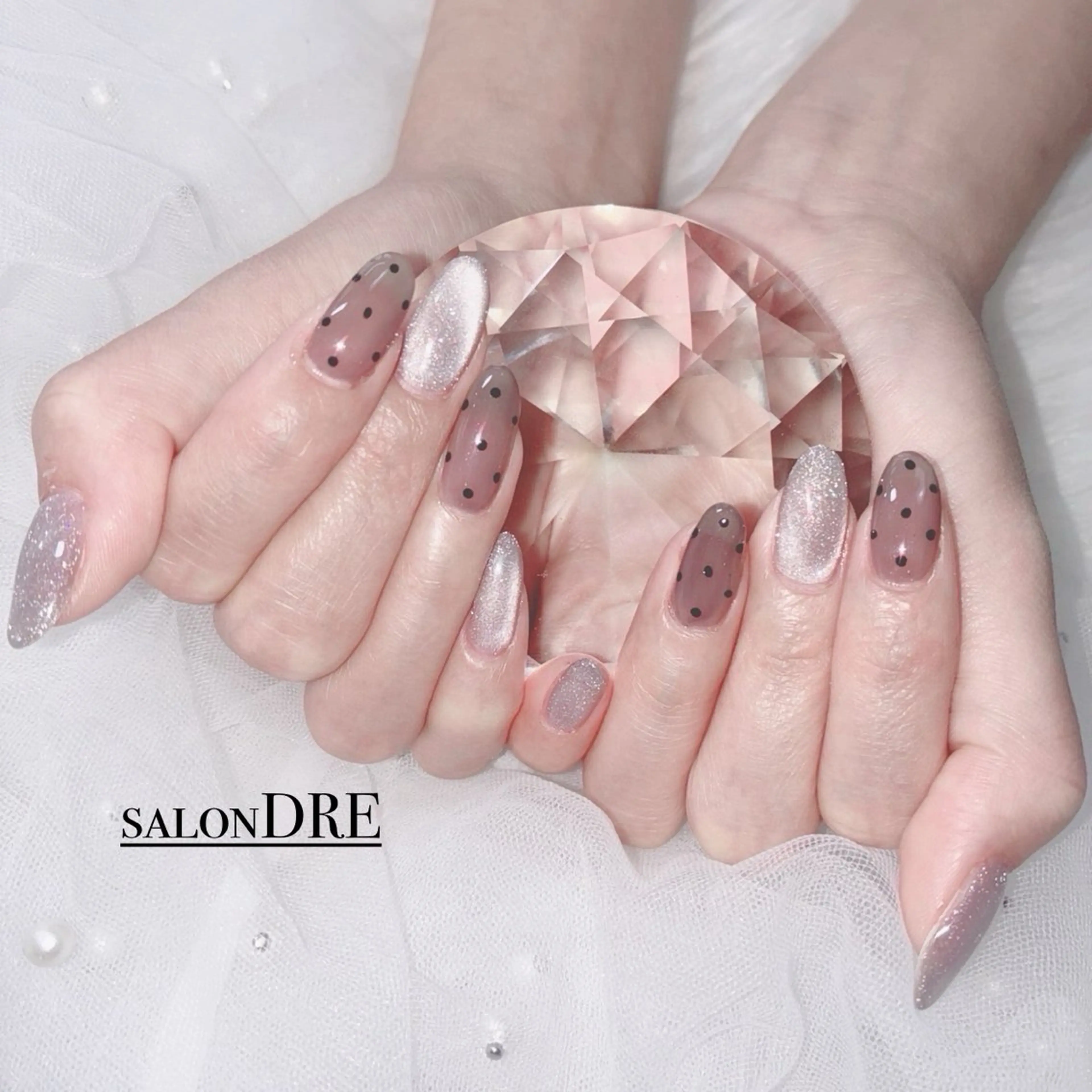 ネイル ドット マグネットネイル ハンドネイル salonDRE AZUSAのネイルデザイン