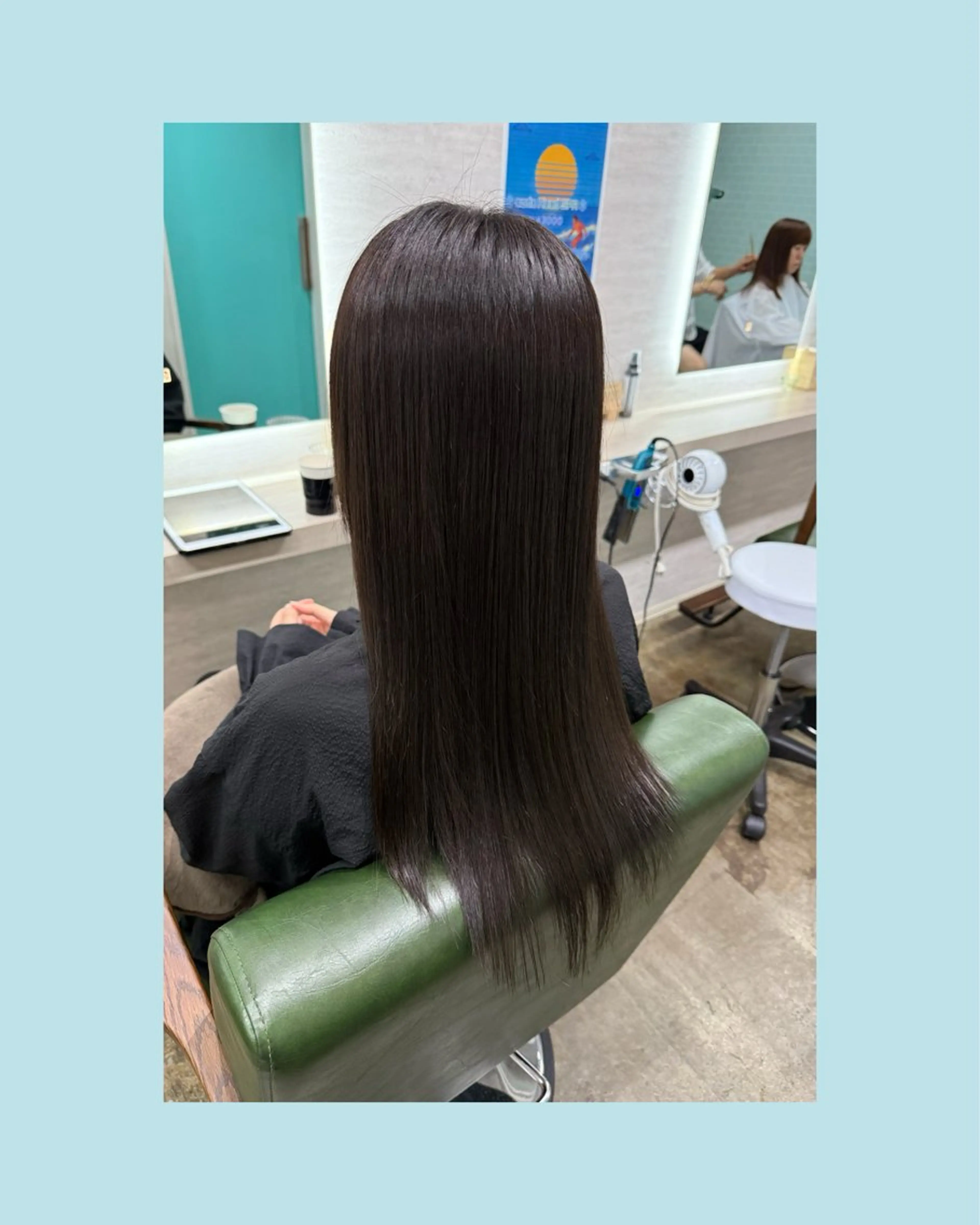 ロング 髪質改善 縮毛矯正 トリートメント 酸性ストレート 縮毛矯正/ /関内/あべももこのヘアスタイル