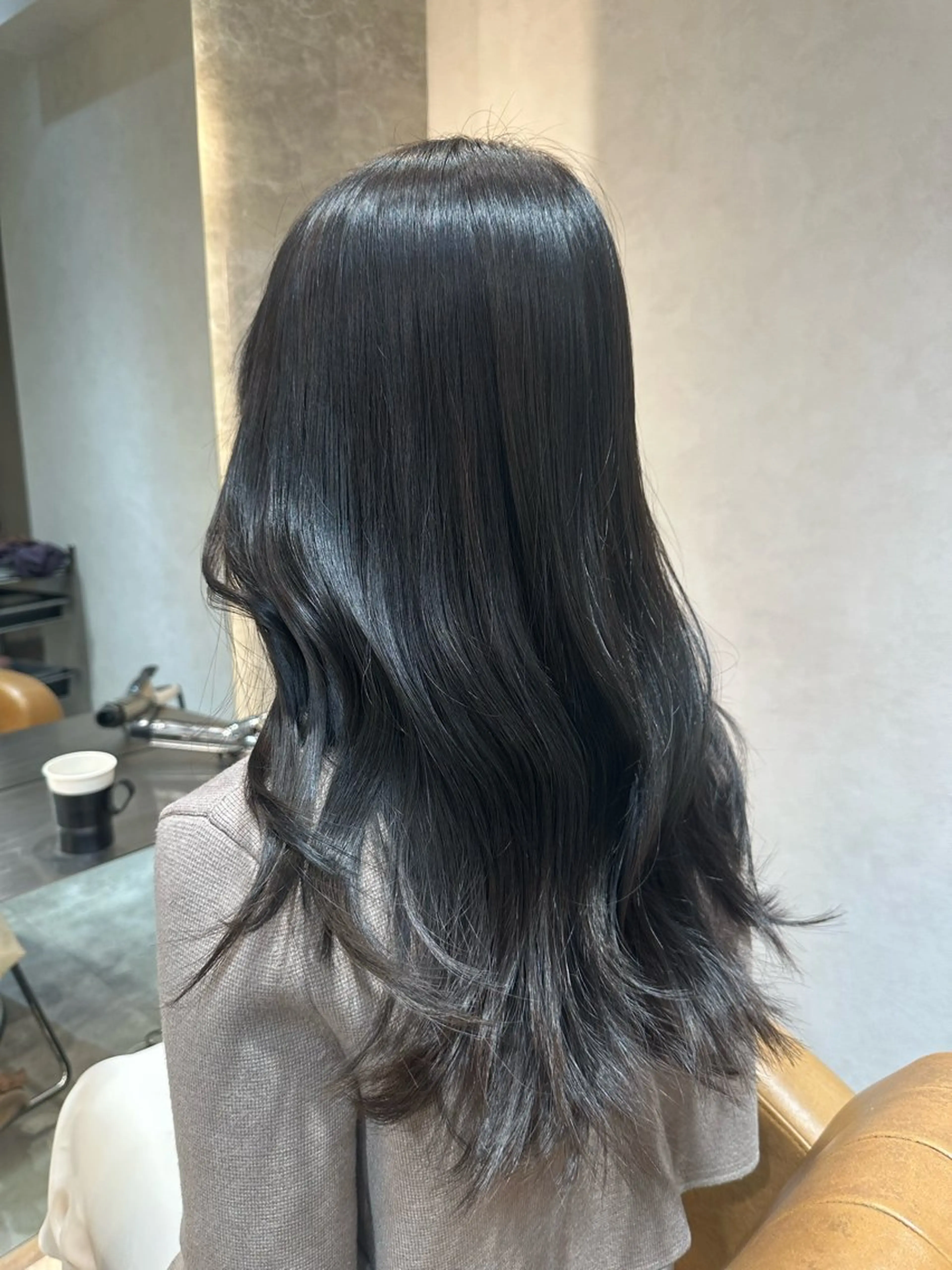 ロング カラー グレージュ レイヤー/艶髪/ 髪質改善/YUYAのヘアスタイル