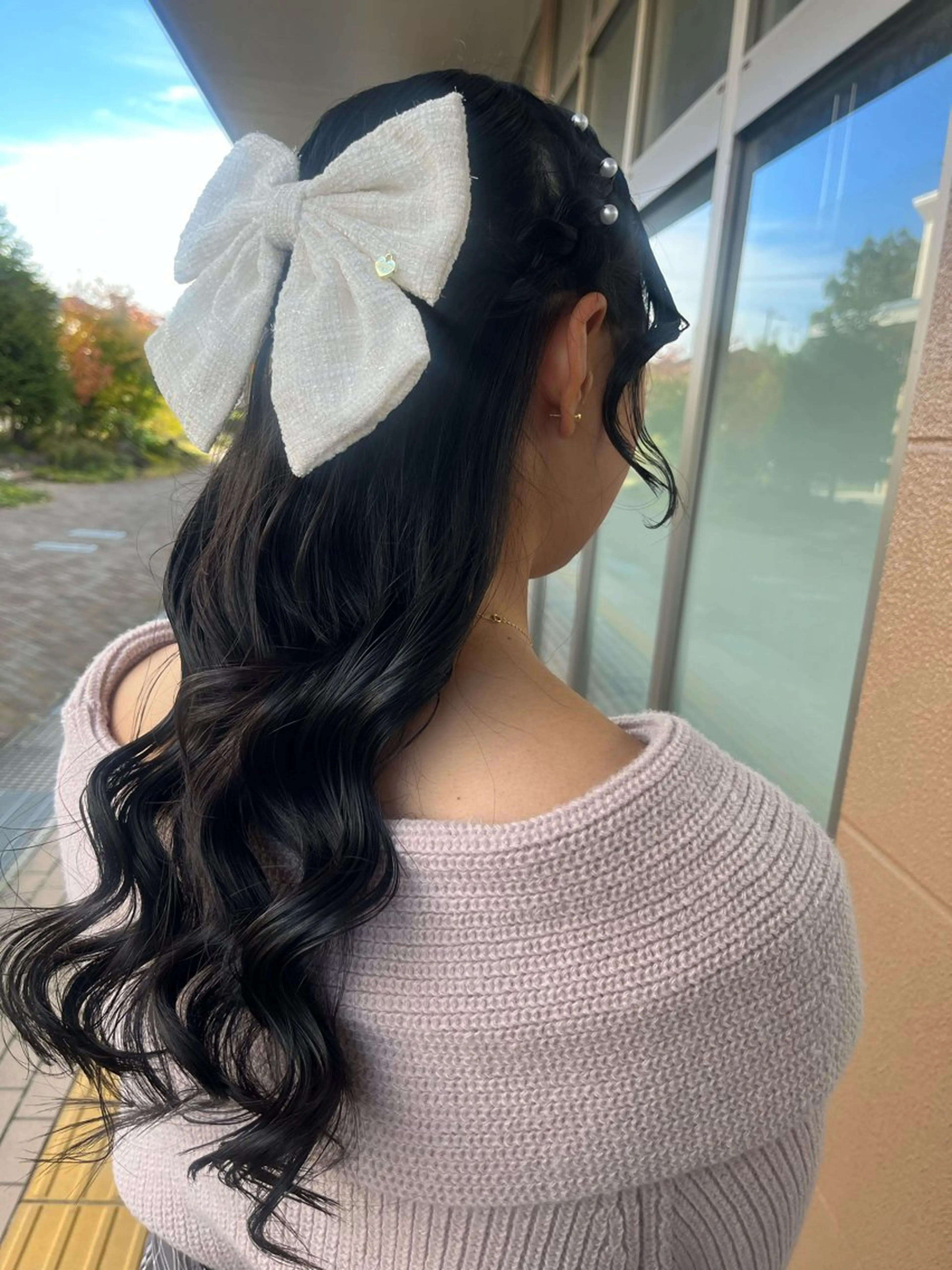 ヘアアレンジ ハーフアップ 加藤 奈菜のヘアスタイル