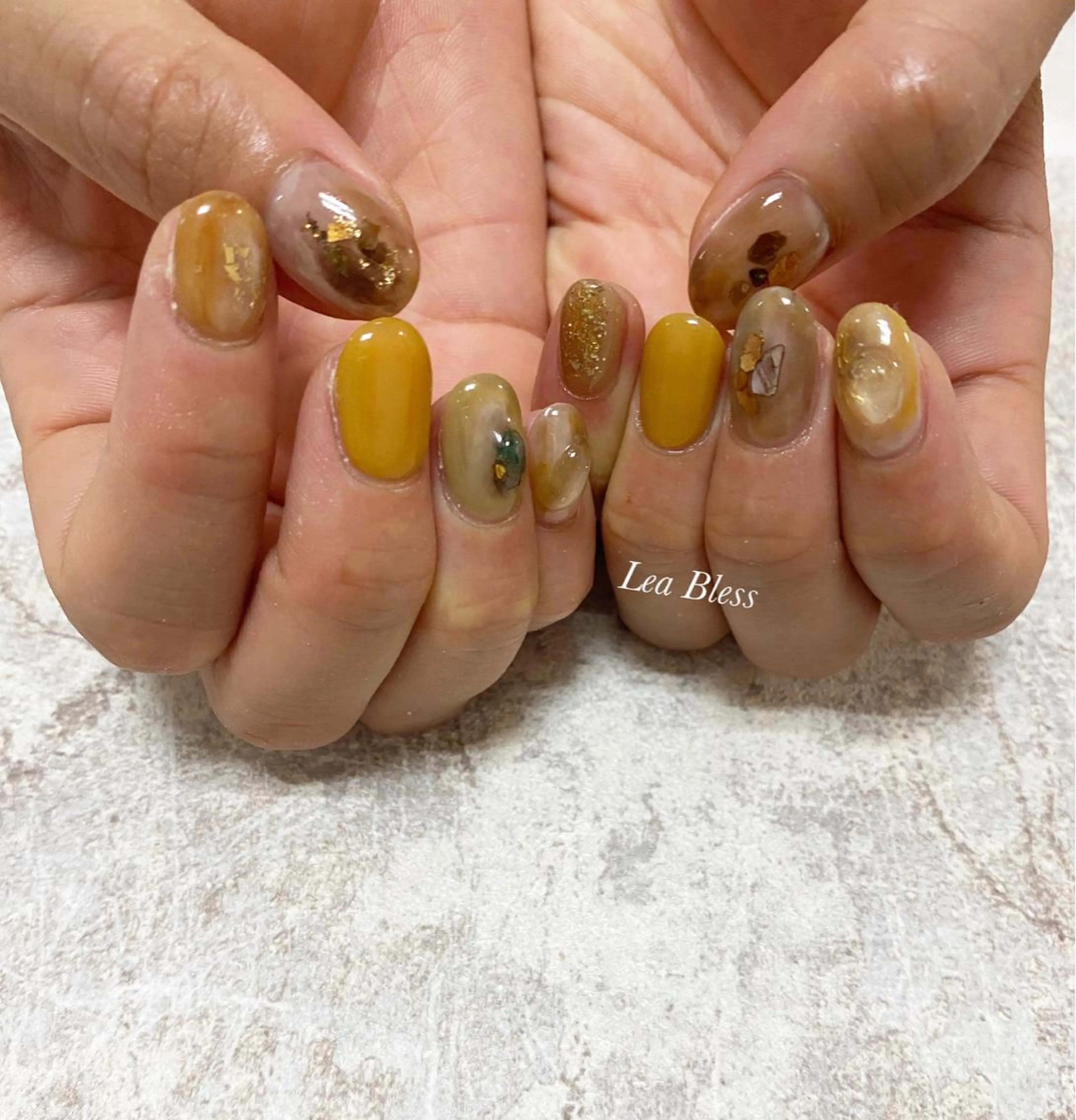 ネイル ハンドネイル Lea Bless 河原町のネイルデザイン