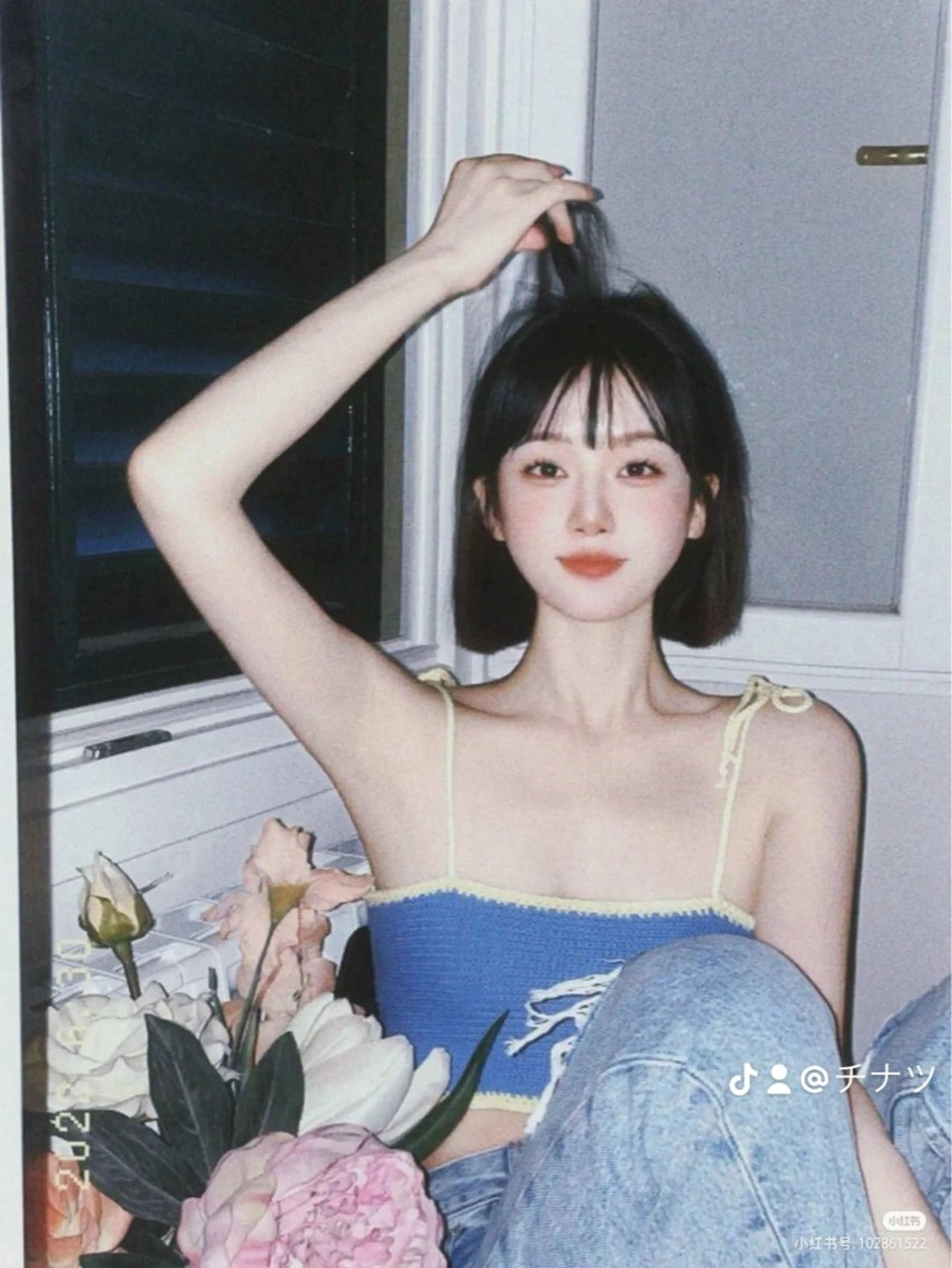 ミディアム カラー カット ヘアカラー トリートメント 表参道🌿赤み消し カラー/チナツのヘアスタイル