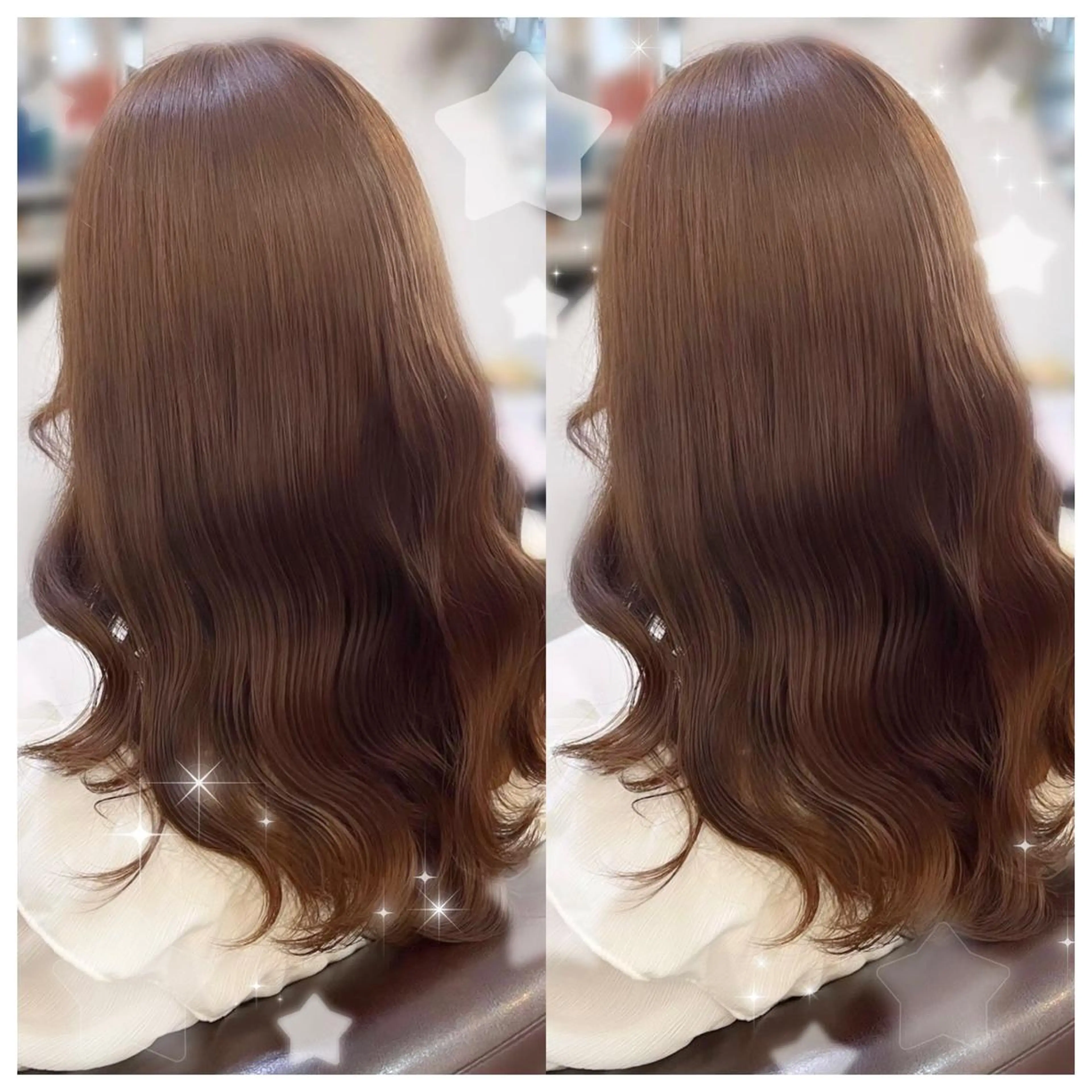 ミディアム カラー ヘアアレンジ 結婚式・ブライダル シールエクステ バレイヤージュ 黒髪 ブリーチ セキグチ💞 lilaのマツエク・マツパデザイン