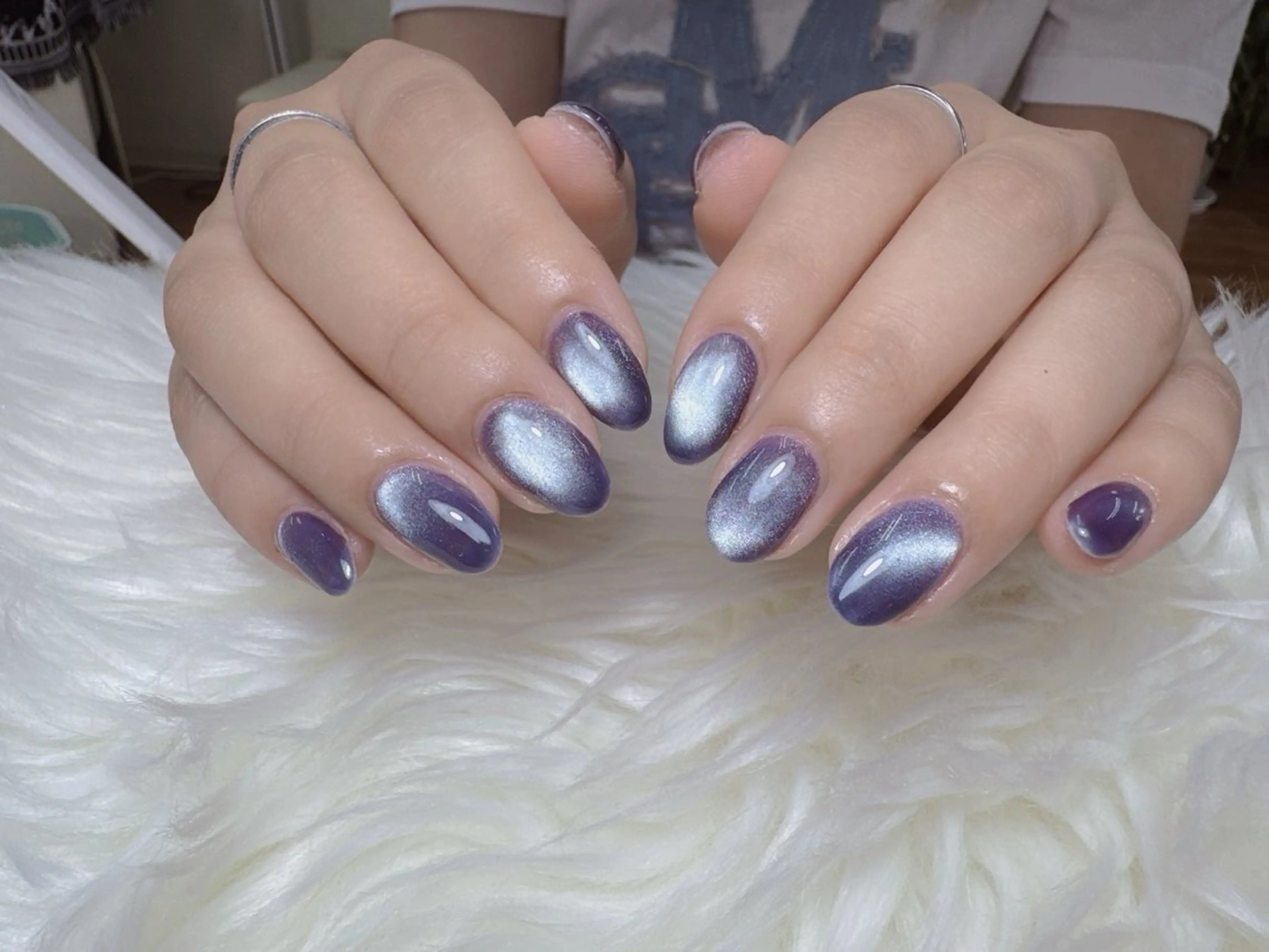 ネイル フットネイル フレンチネイル グラデーション 韓国ネイル マグネットネイル ハンドネイル Hara Nail 【持ち込みOK】のネイルデザイン